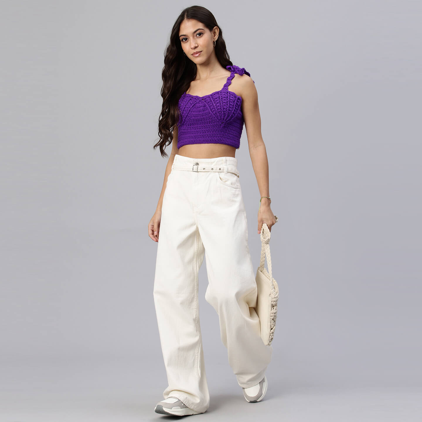 Handcrafted Mermaid Shell Bralettes - Purple 10457