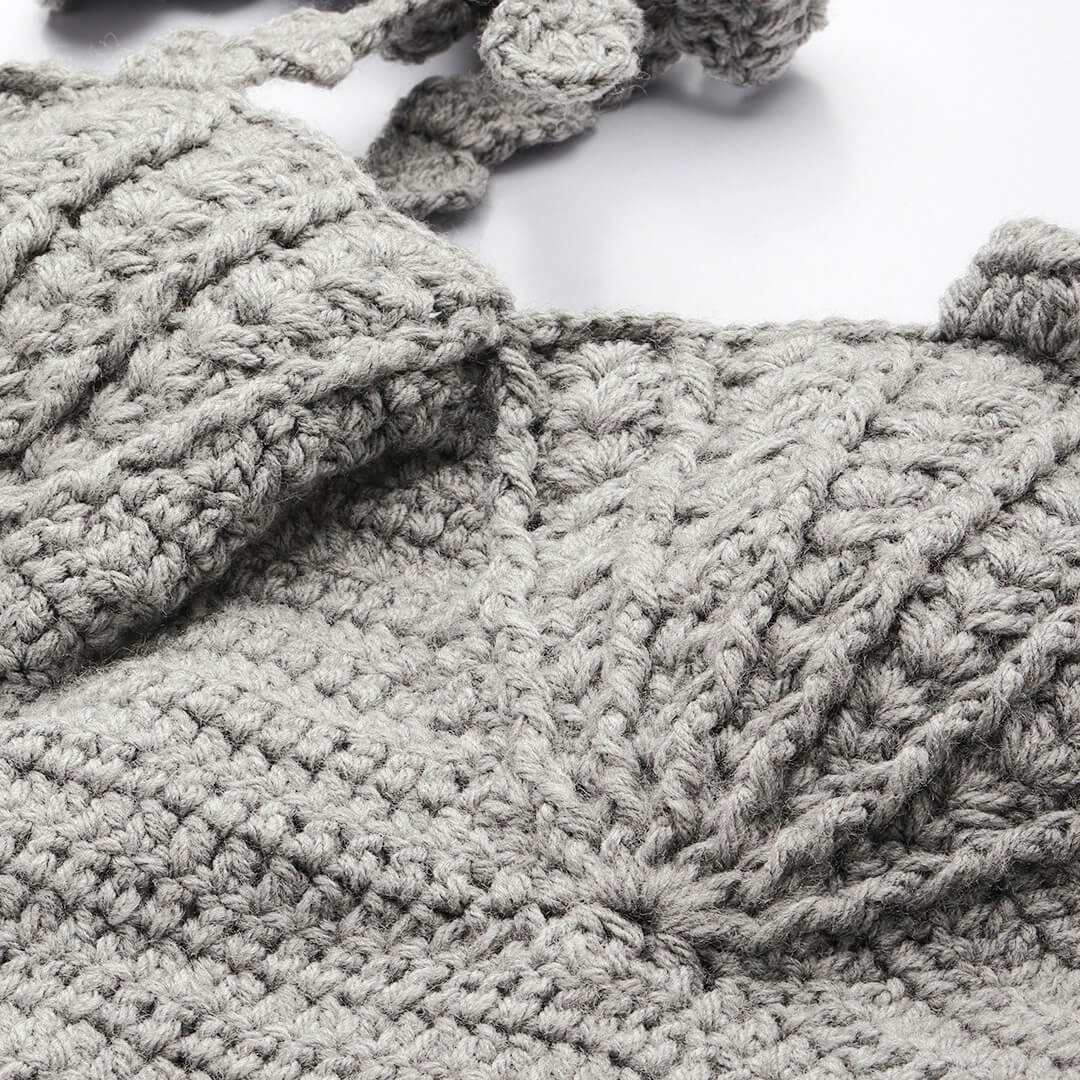 Handcrafted Mermaid Shell Bralettes - Light Grey 10459