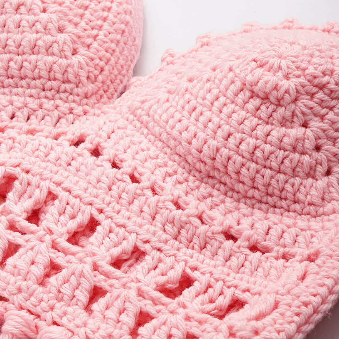 Handcrafted Pastel Colored Bralettes - Pink 10462