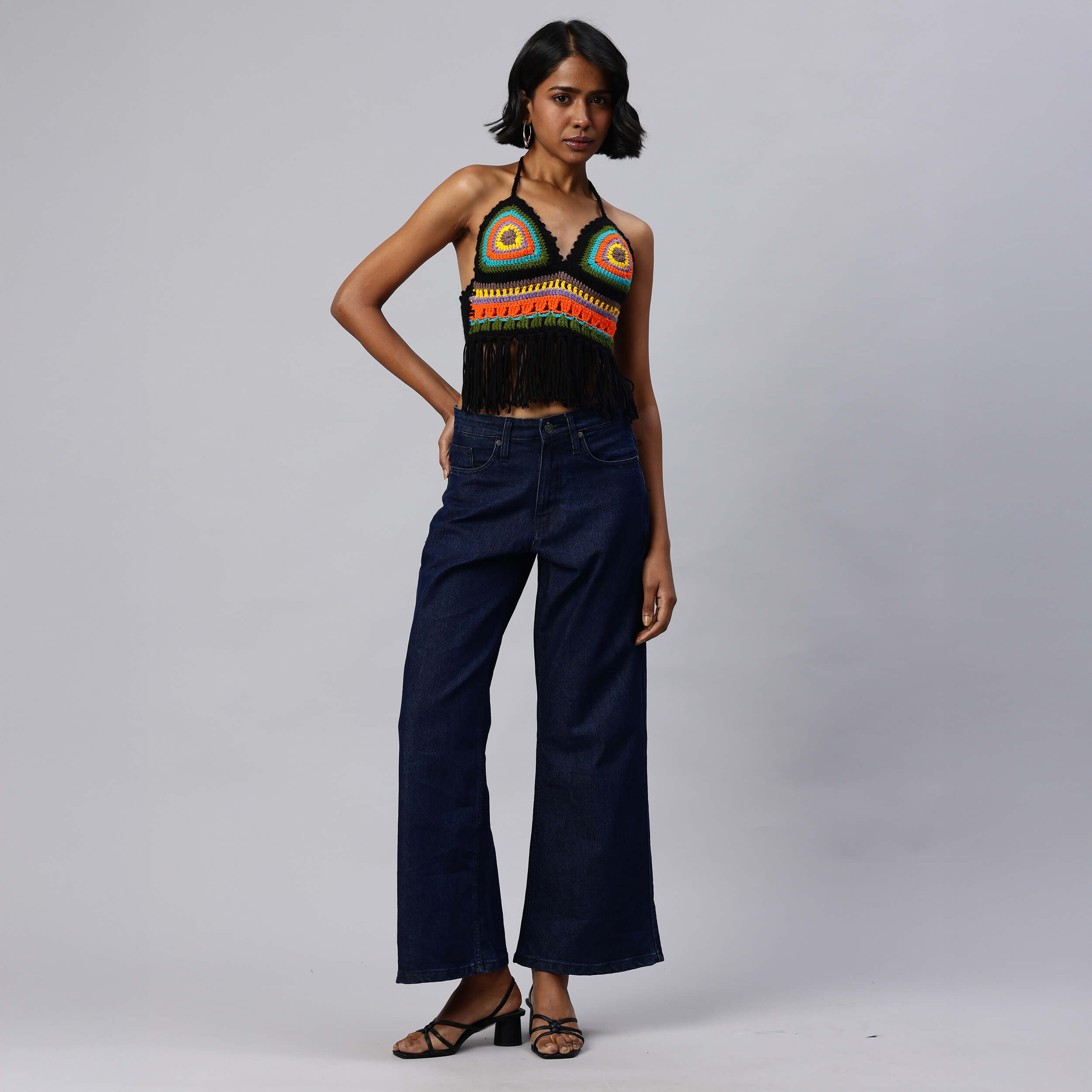 Handcrafted Multi Colored Bralettes - Multi 10464