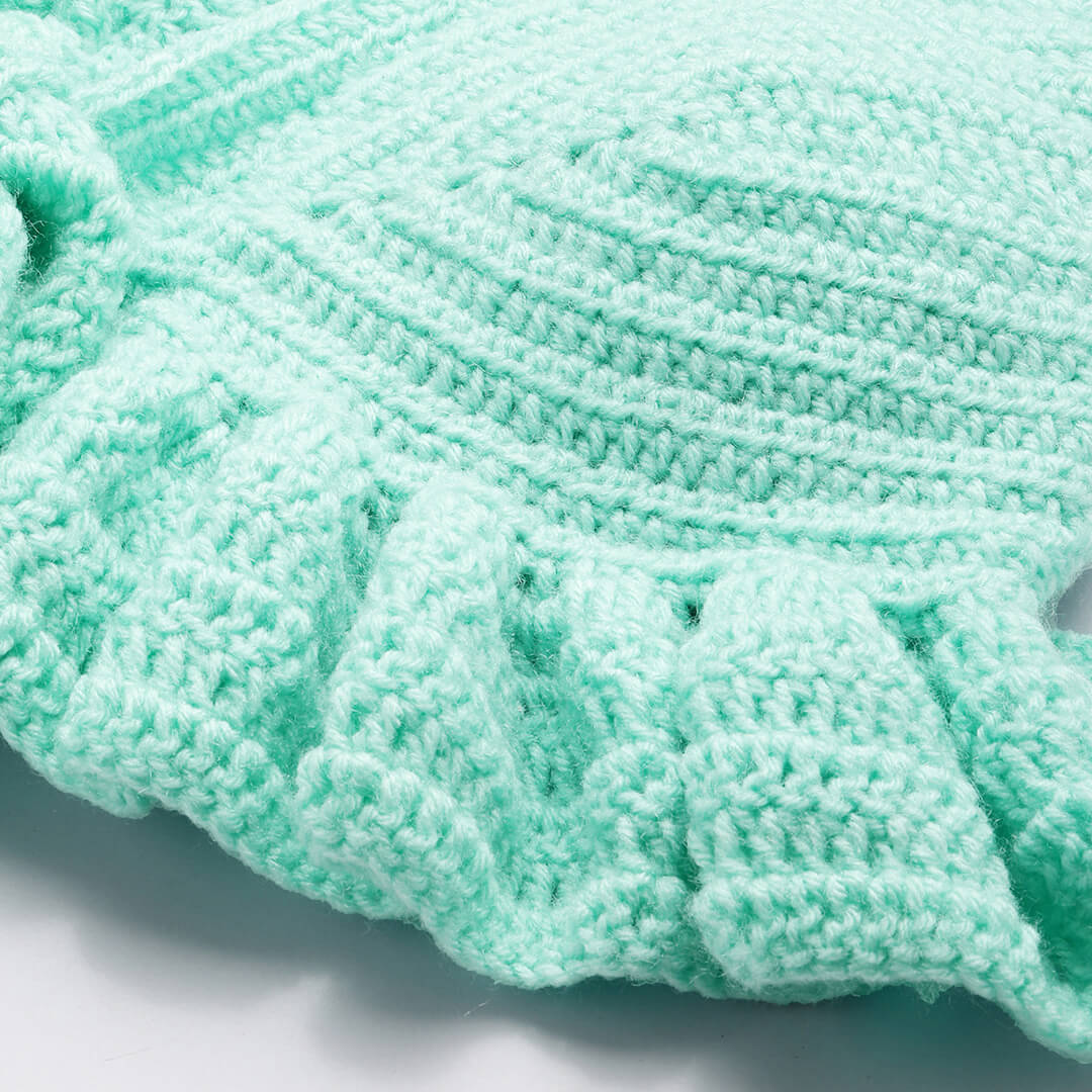 Summer Crochet Bralette Tie Back Sleeveless Top - Sea Green 10470