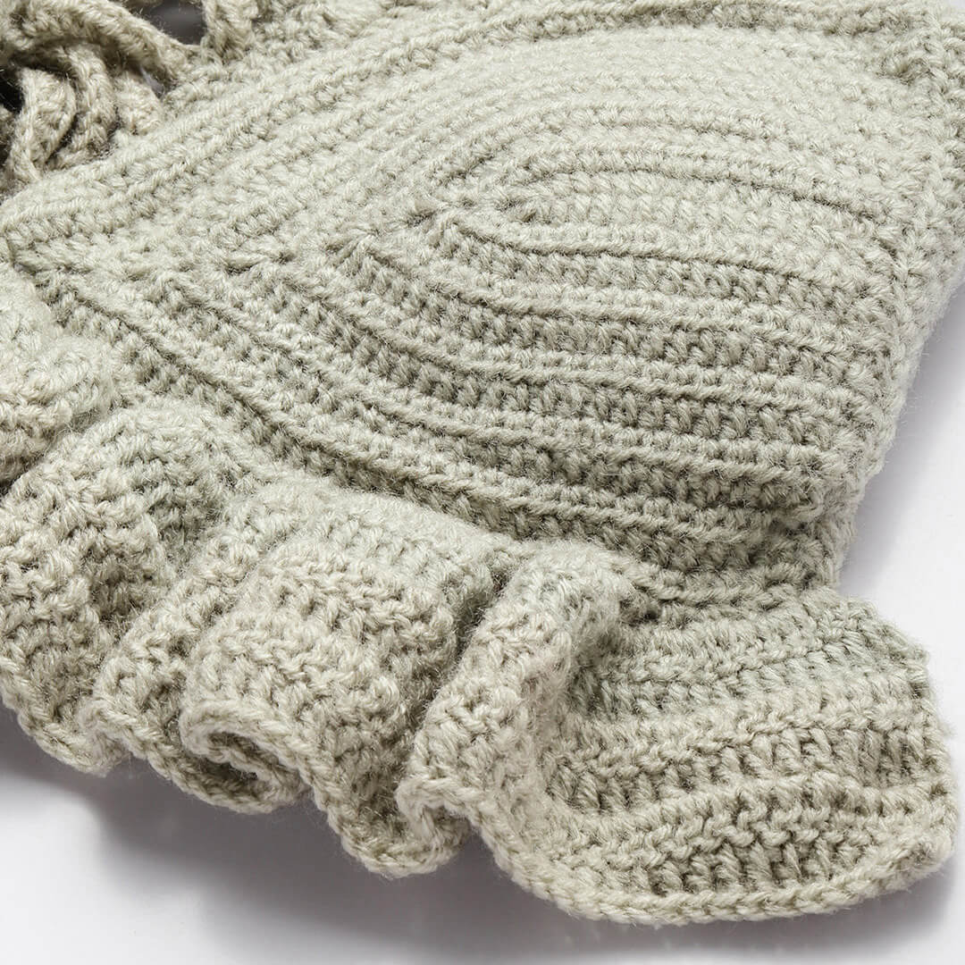 Summer Crochet Bralette Tie Back SleevelessTop - Beige 10472