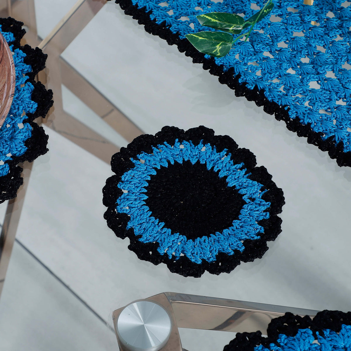 Handmade Table Runner, Placemats & Coasters Set - 10475 Multi