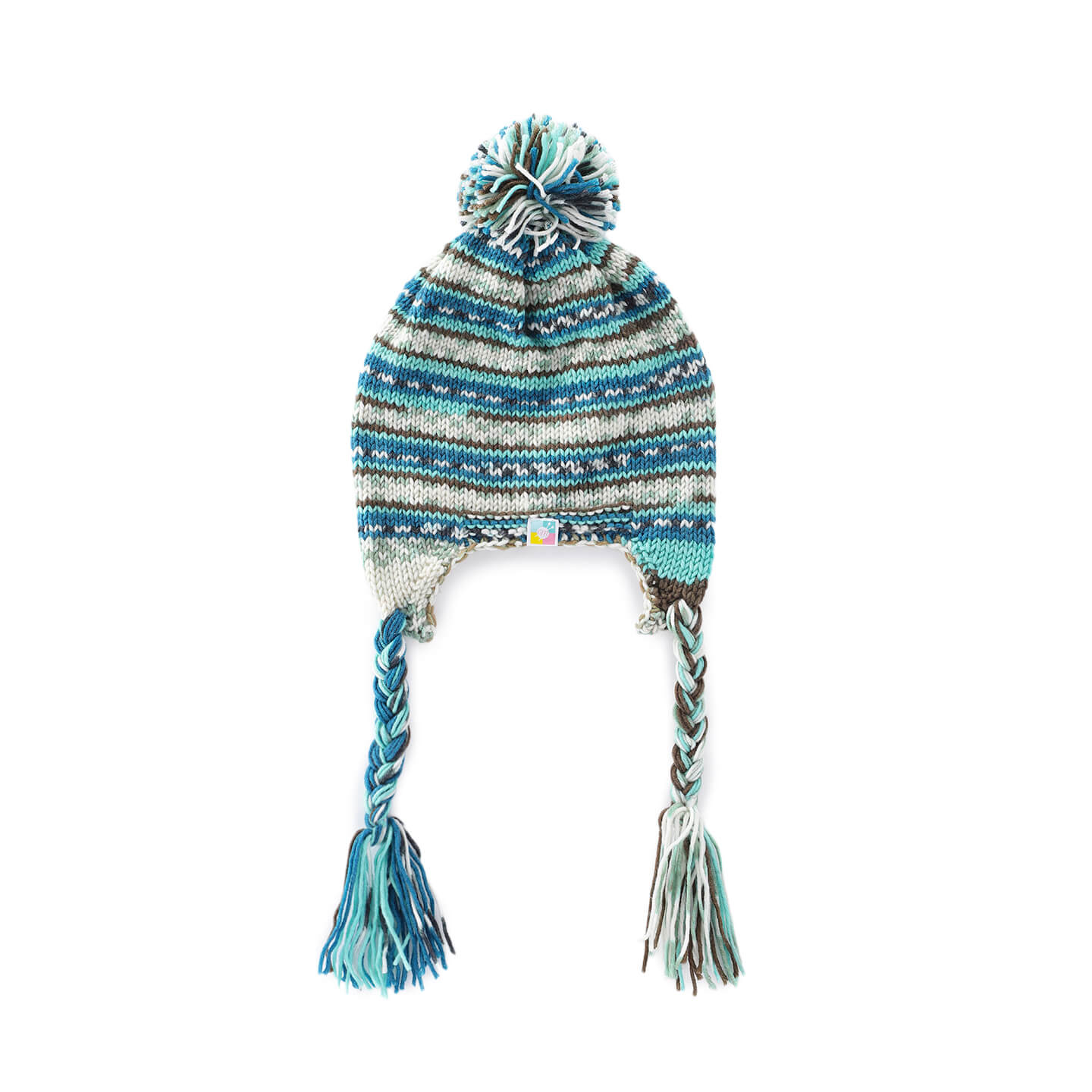 Icelandic Incas with Pompoms and Braids - 10477