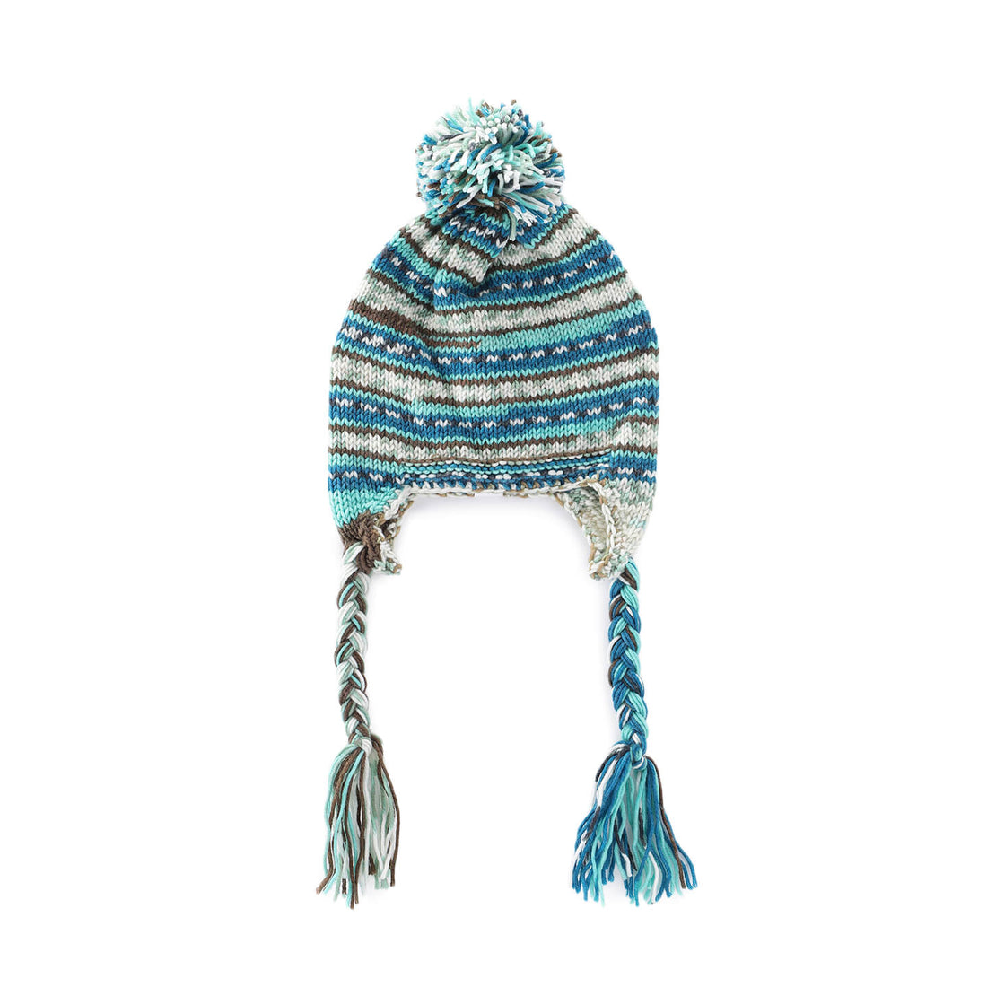 Icelandic Incas with Pompoms and Braids - 10477