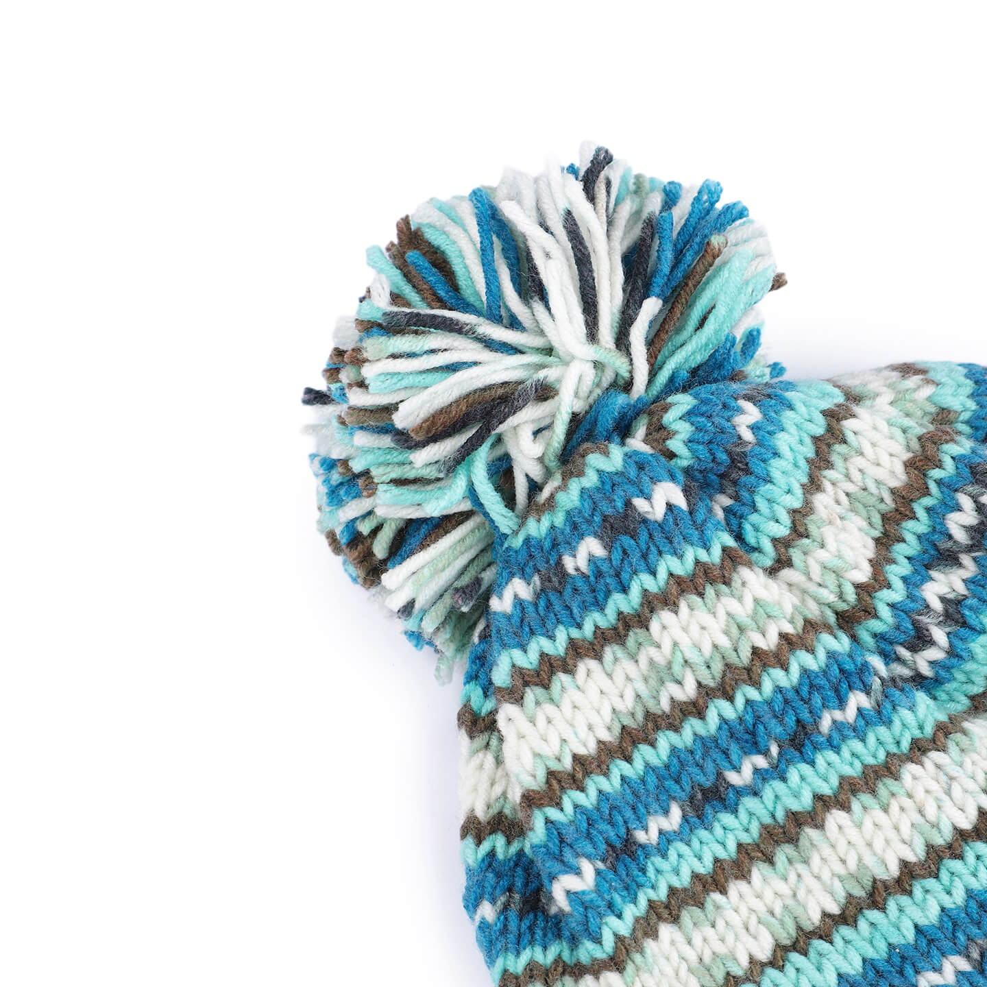 Icelandic Incas with Pompoms and Braids - 10477