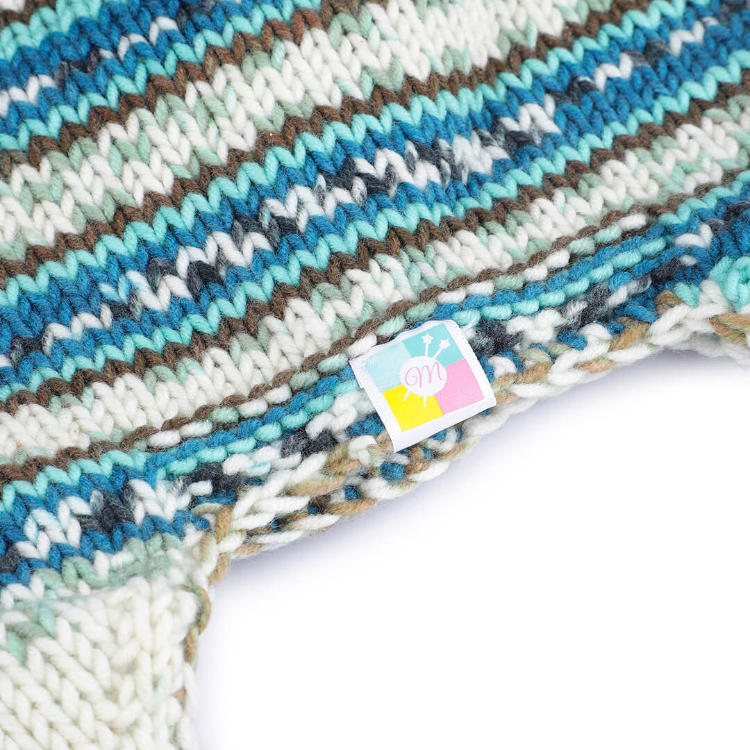 Icelandic Incas with Pompoms and Braids - 10477