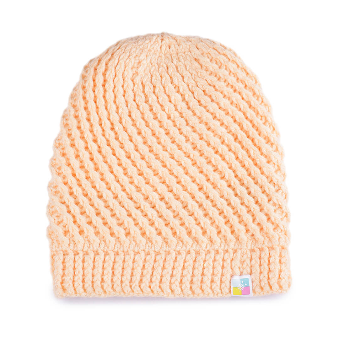 Handmade Self Striping Slouch Beanie - 10481