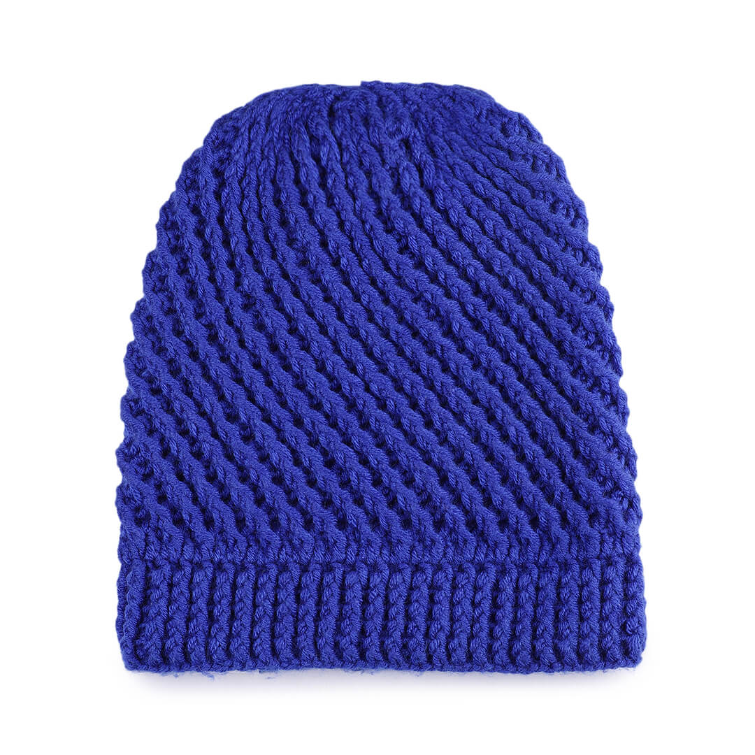 Handmade Self Striping Slouch Beanie - 10482