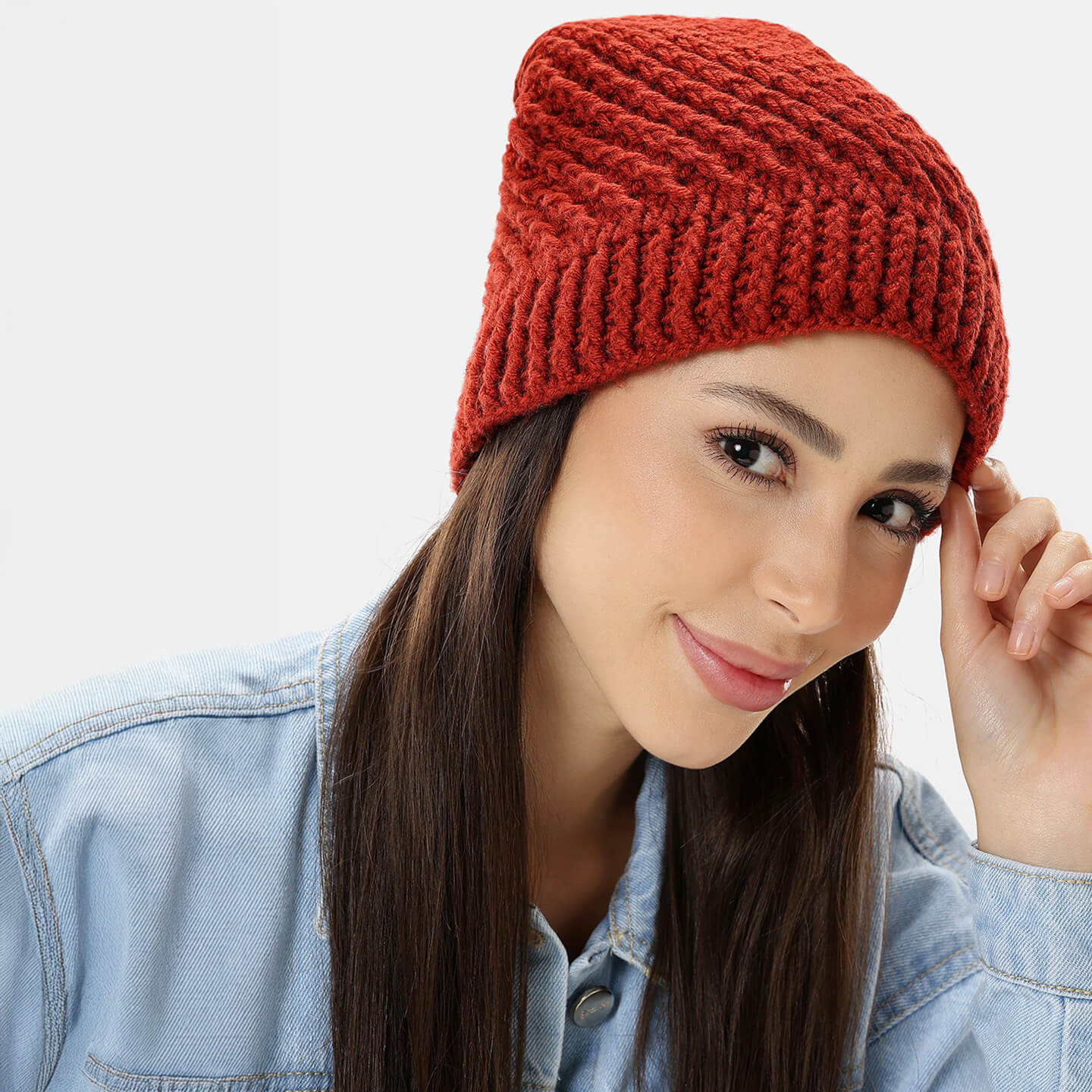 Handmade Self Striping Slouch Beanie - 10483