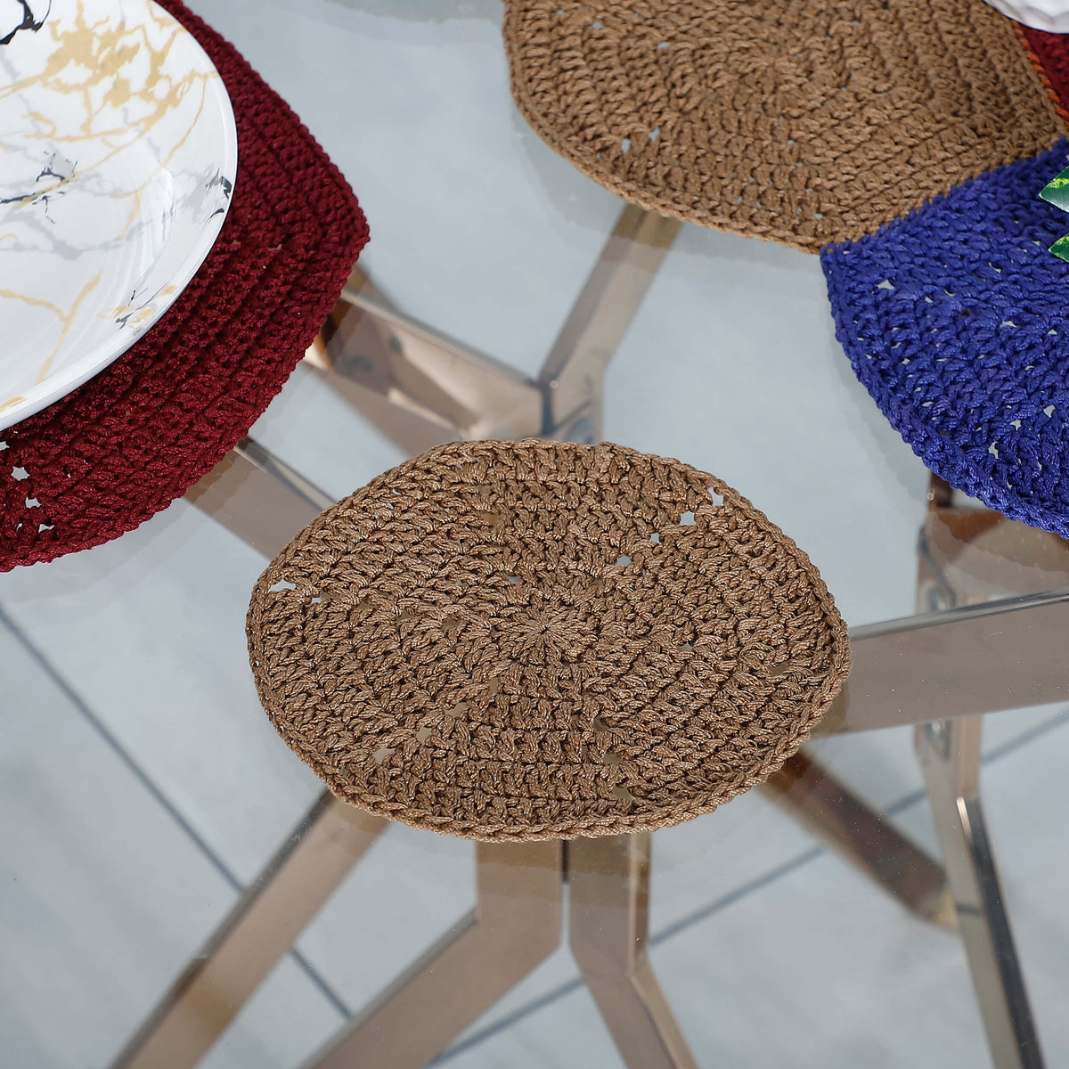 Handmade Table Runner, Placemats & Coasters Set - 10489 Multi