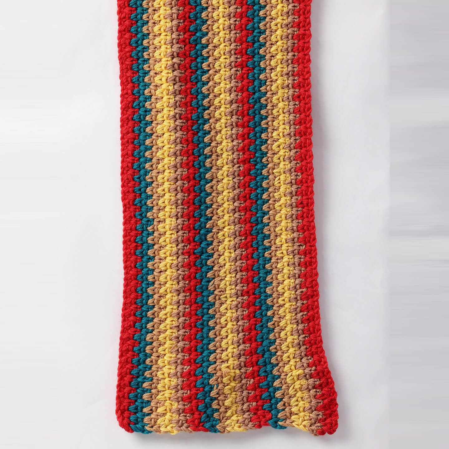 Handmade Multicolor Crochet Scarf - 10497