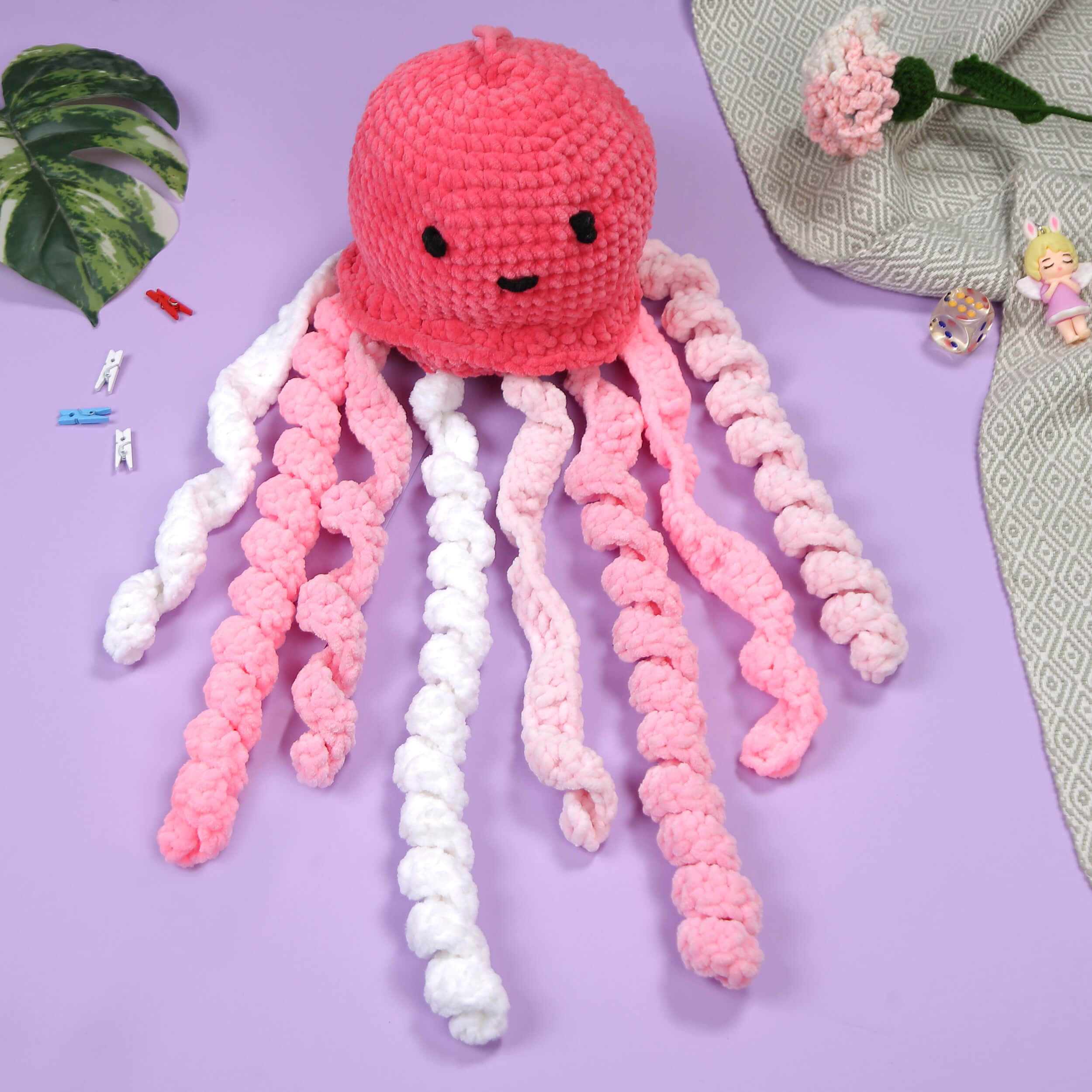 Handmade Amigurumi Plush Toy - Octopus 10500