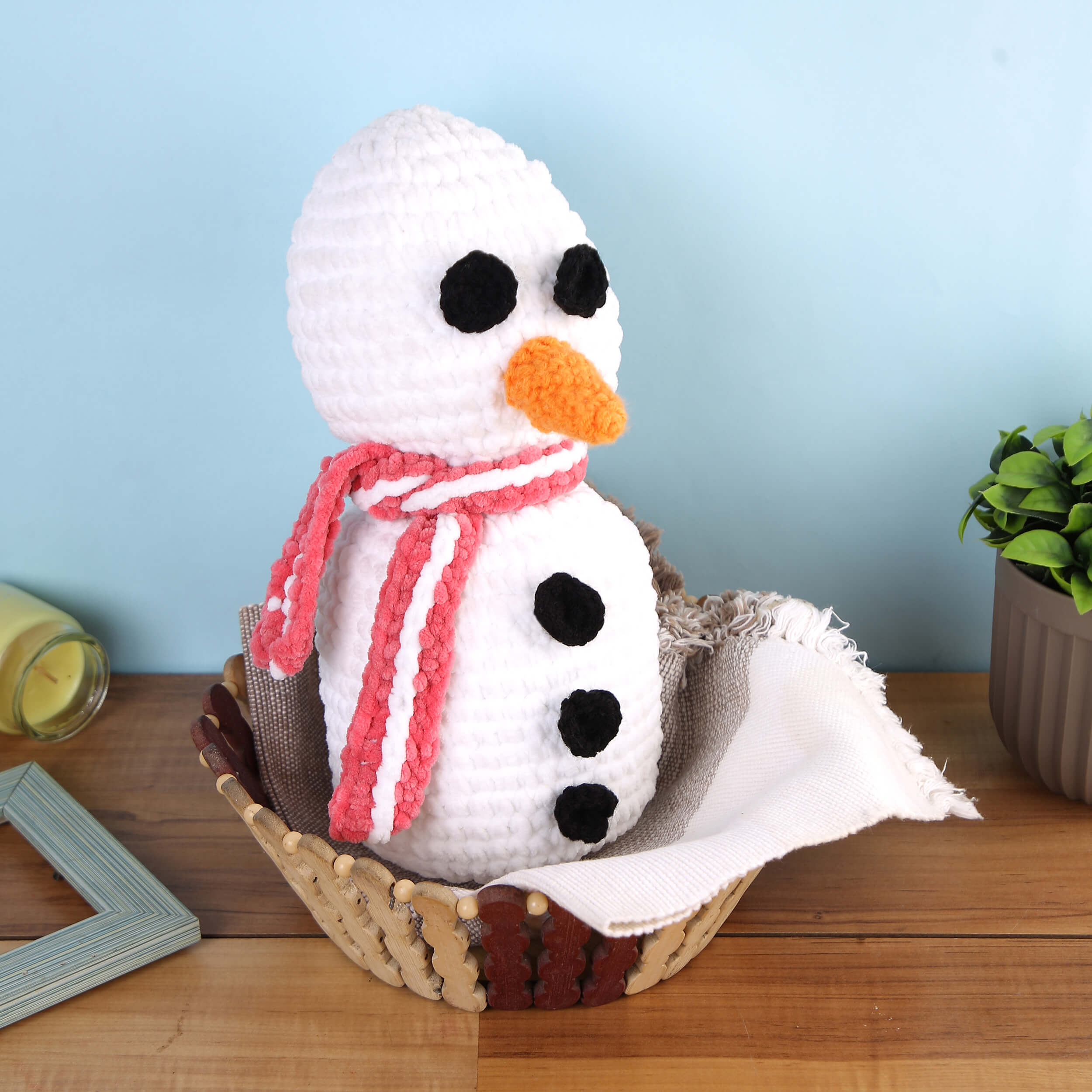 Handmade Amigurumi Plush Toy - Snowman 10511