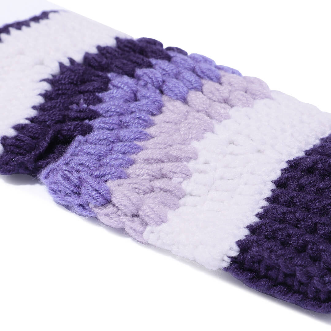 Multi Colored Fingerless Mittens - 10579