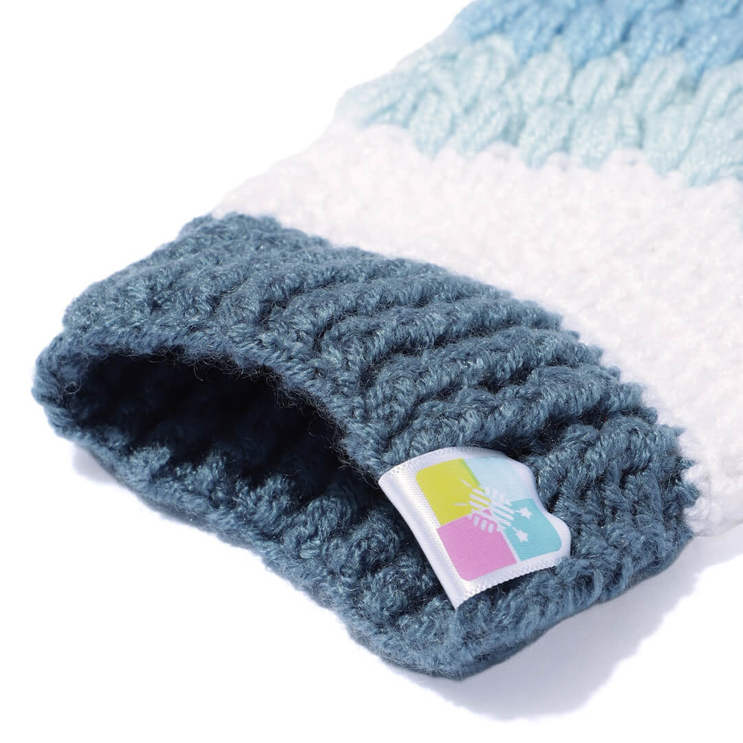 Multi Colored Fingerless Mittens - 10580