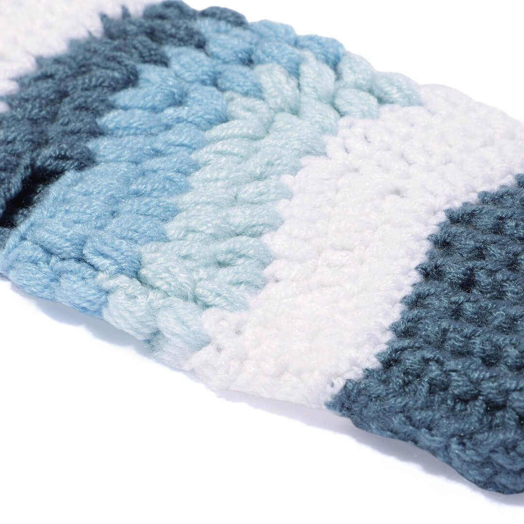 Multi Colored Fingerless Mittens - 10580