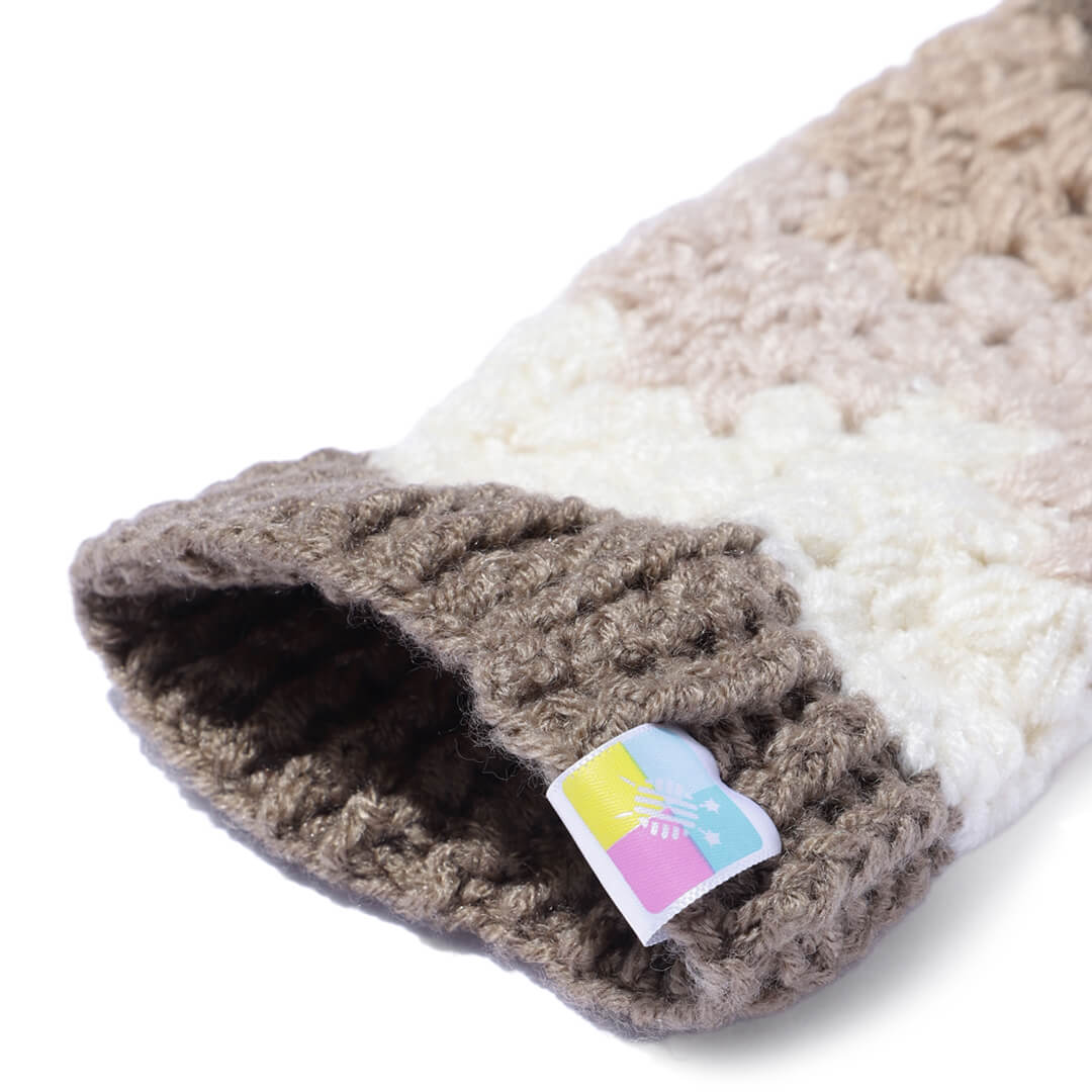 Multi Colored Fingerless Mittens - 10581