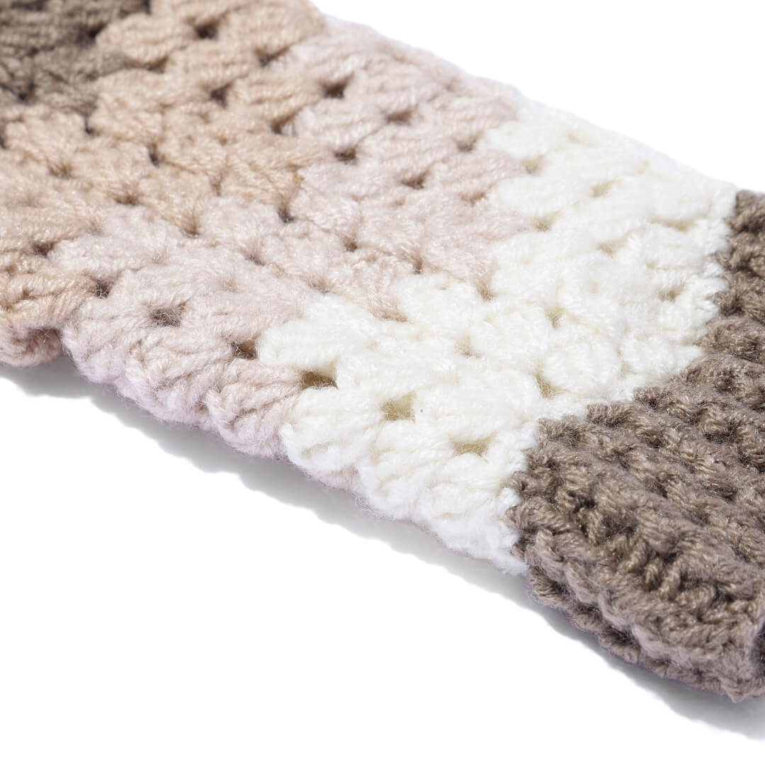 Multi Colored Fingerless Mittens - 10581