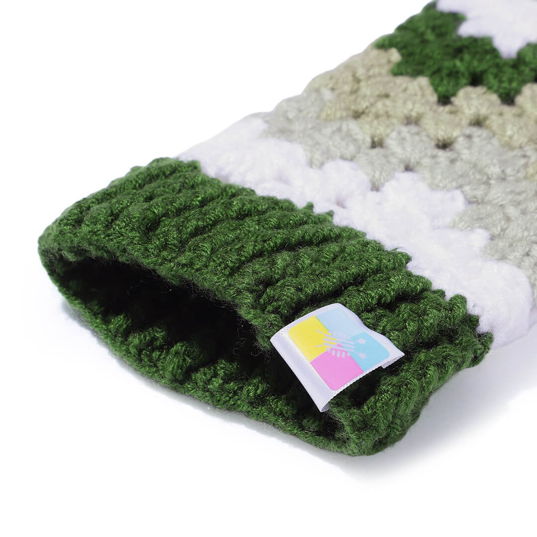 Multi Colored Fingerless Mittens - 10582