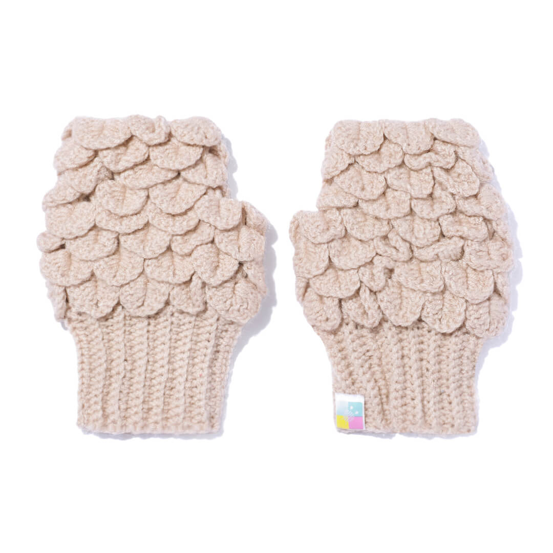 Multi Colored Fingerless Mittens - 10584