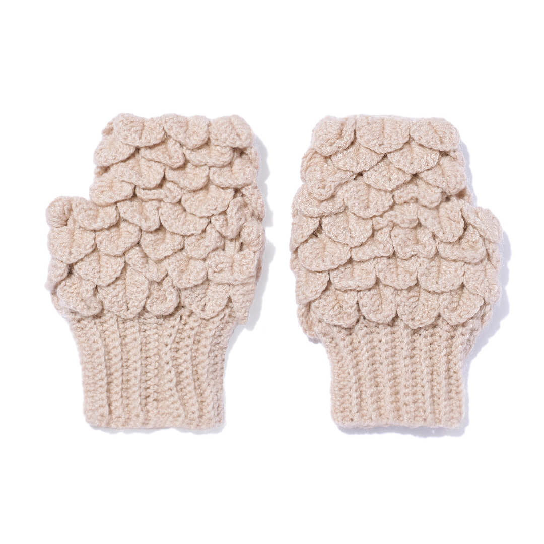 Multi Colored Fingerless Mittens - 10584