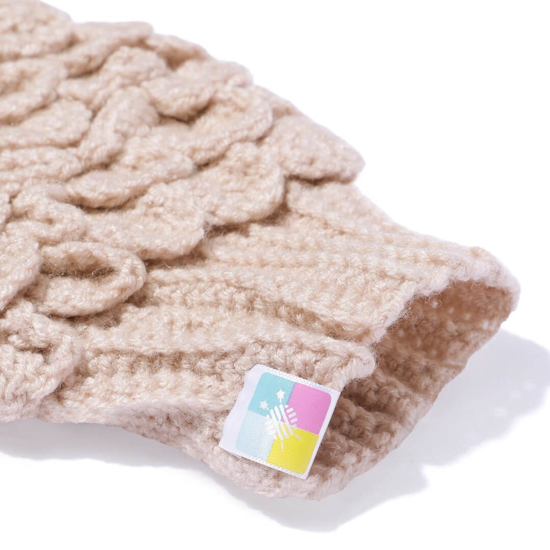 Multi Colored Fingerless Mittens - 10584