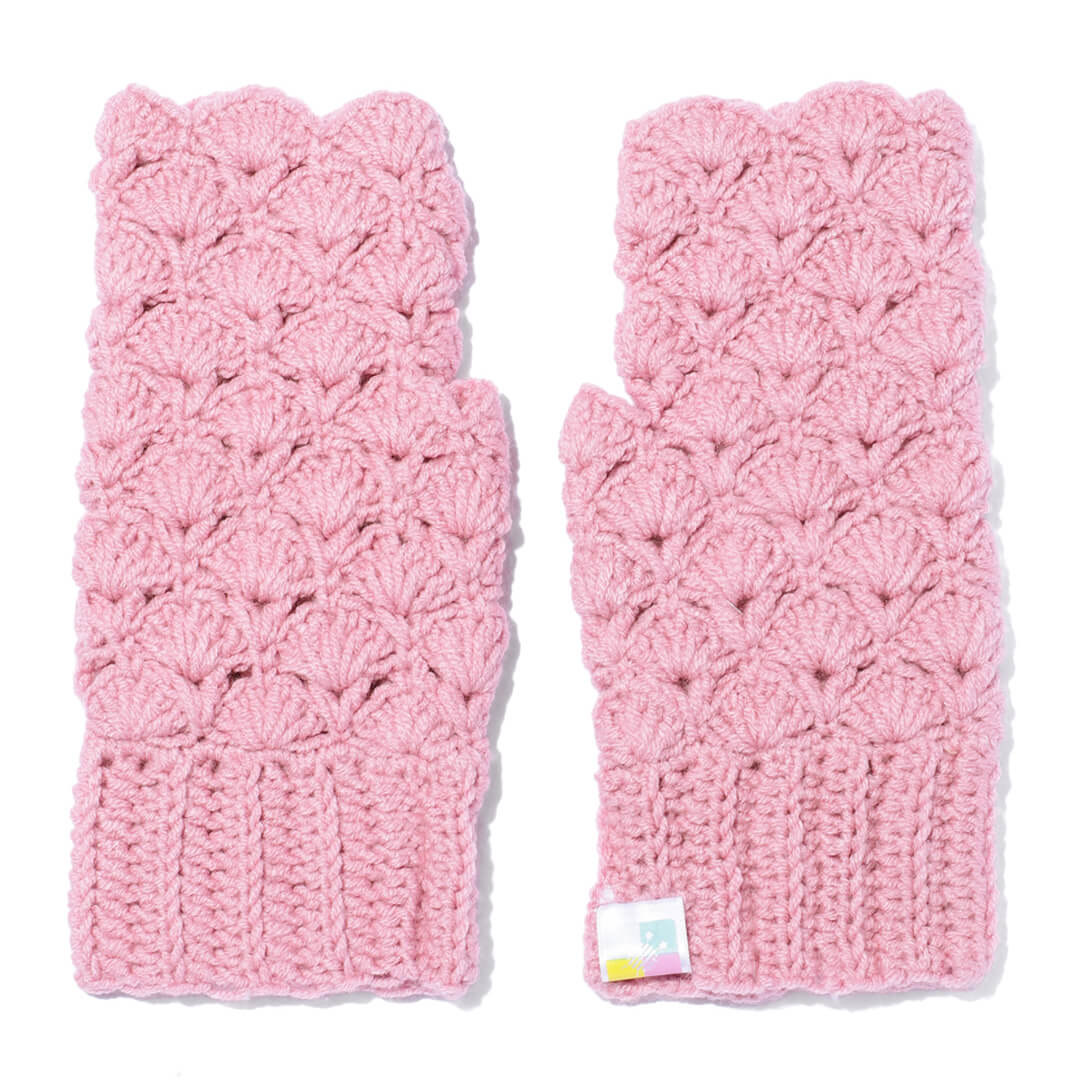 Multi Colored Fingerless Mittens - 10585