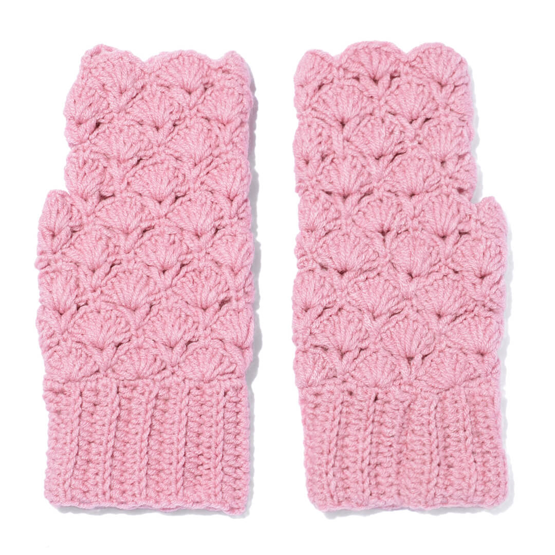 Multi Colored Fingerless Mittens - 10585