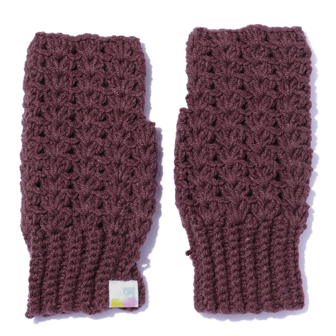 Multi Colored Fingerless Mittens - 10586