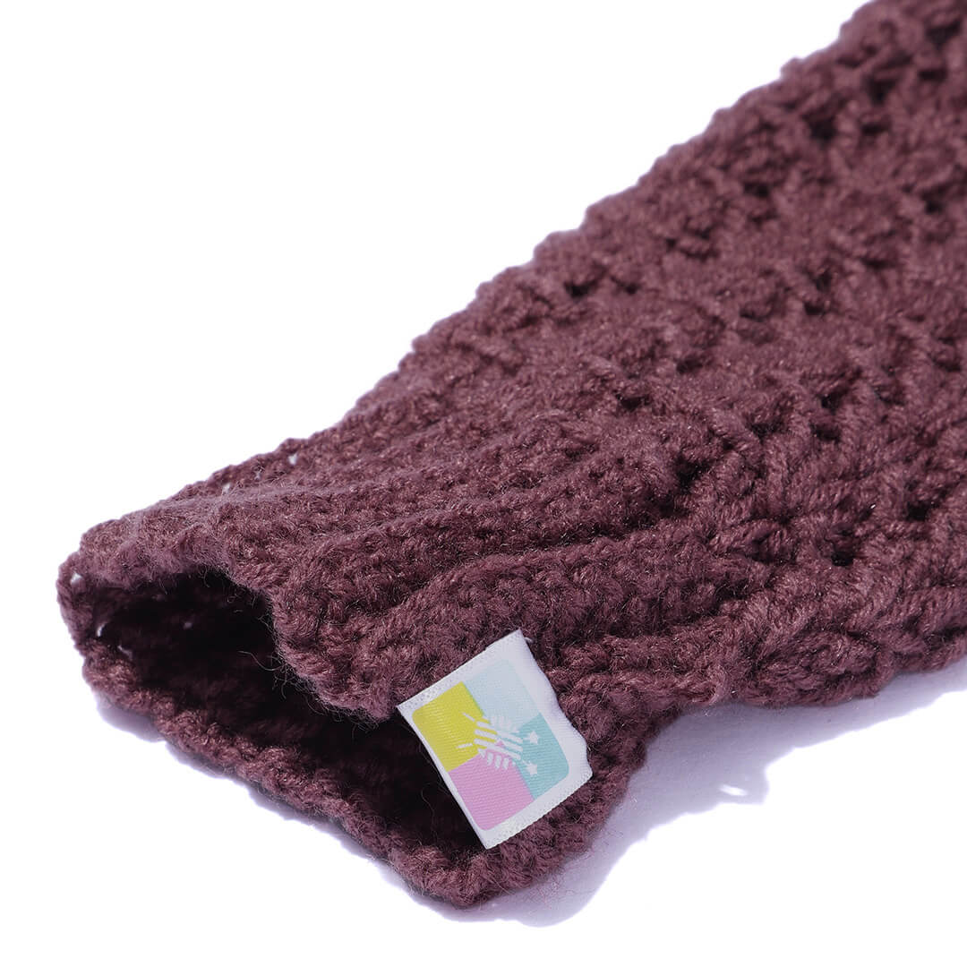Multi Colored Fingerless Mittens - 10586