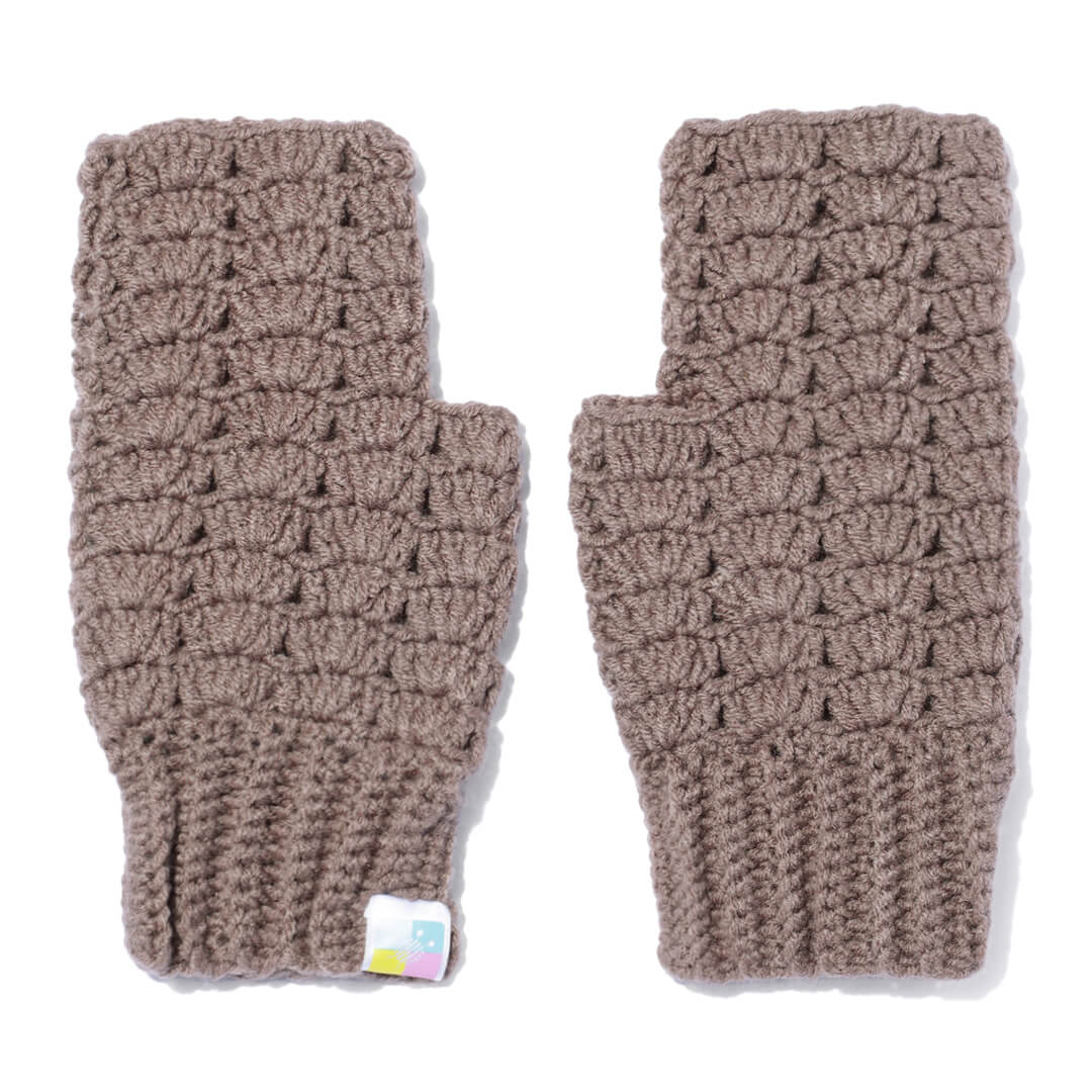 Multi Colored Fingerless Mittens - 10589