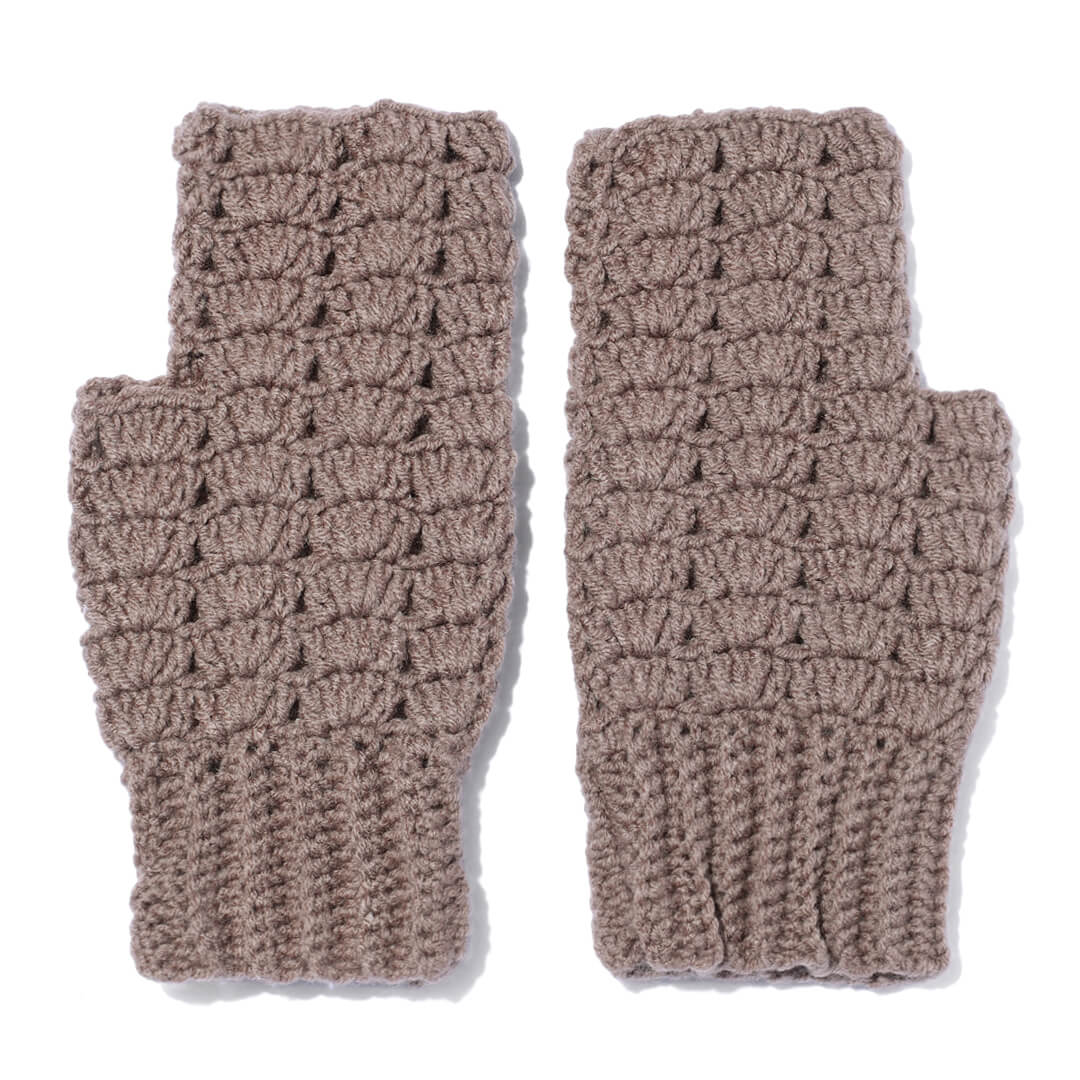 Multi Colored Fingerless Mittens - 10589