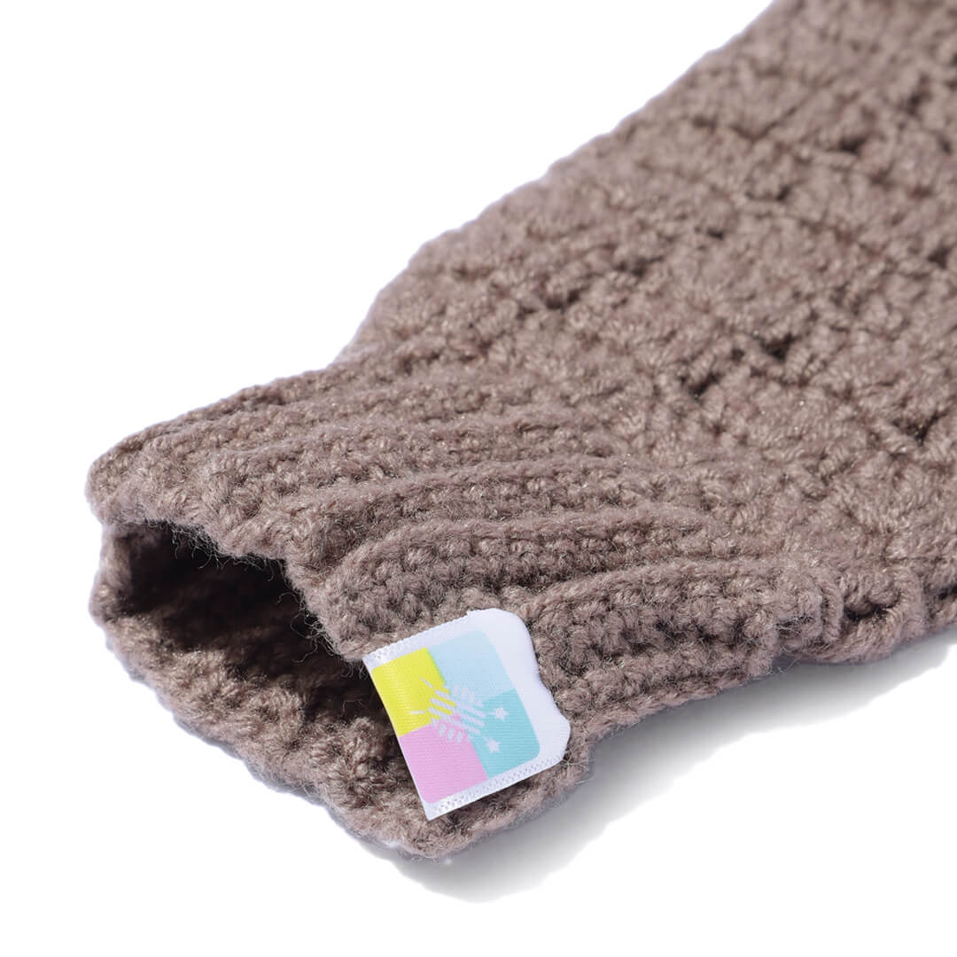 Multi Colored Fingerless Mittens - 10589