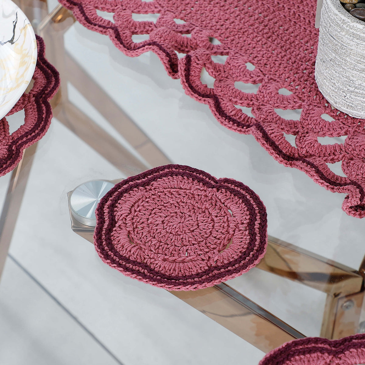 Handmade Table Runner, Placemats & Coasters Set - 10591 Multi
