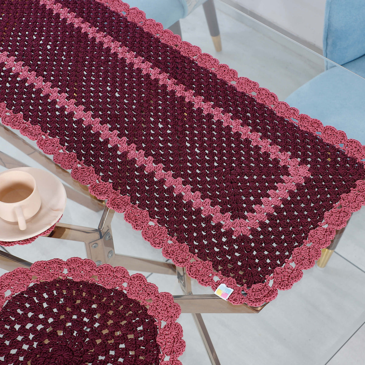 Handmade Table Runner, Placemats & Coasters Set - 10592 Multi