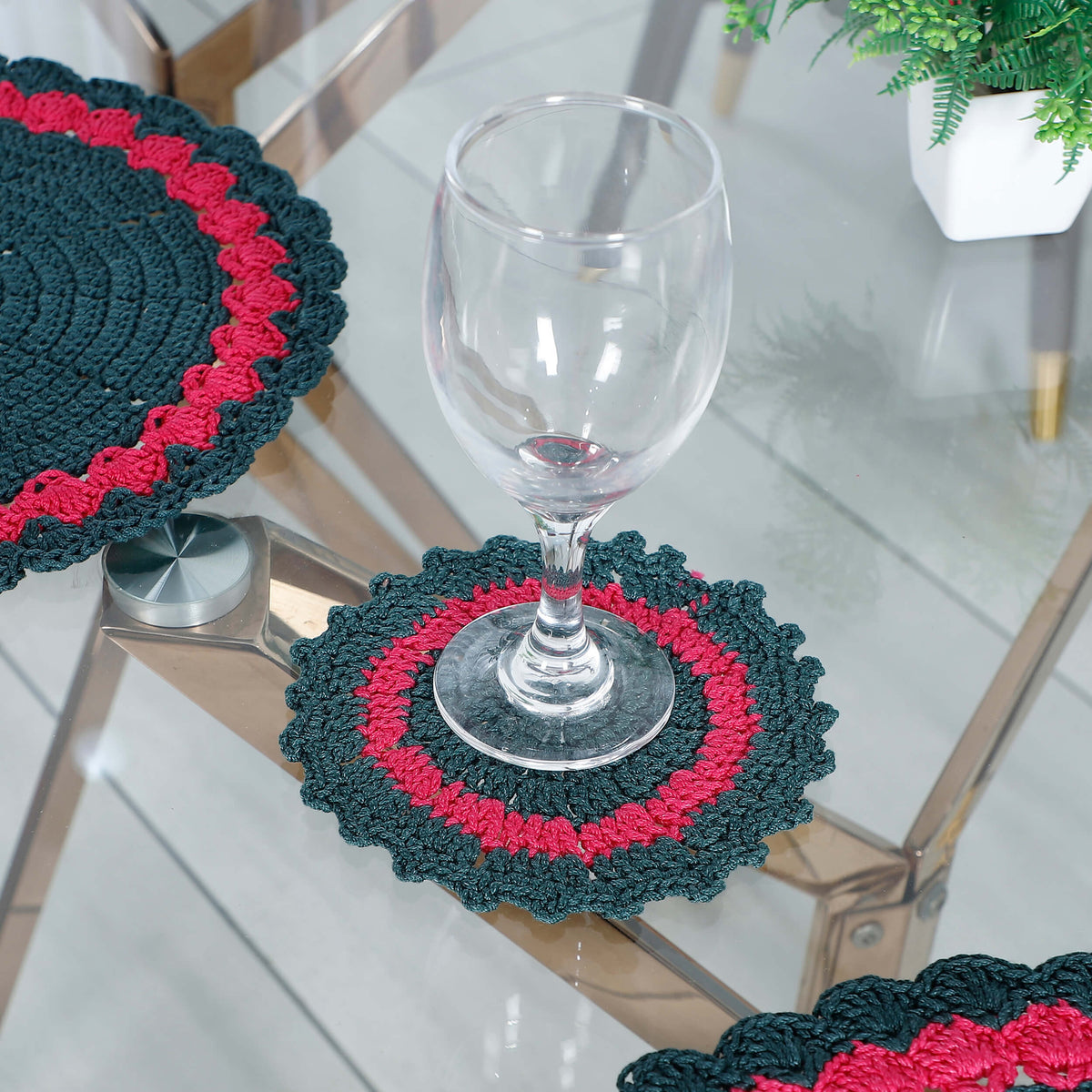 Handmade Placemats & Coasters Set - 10593 Multi