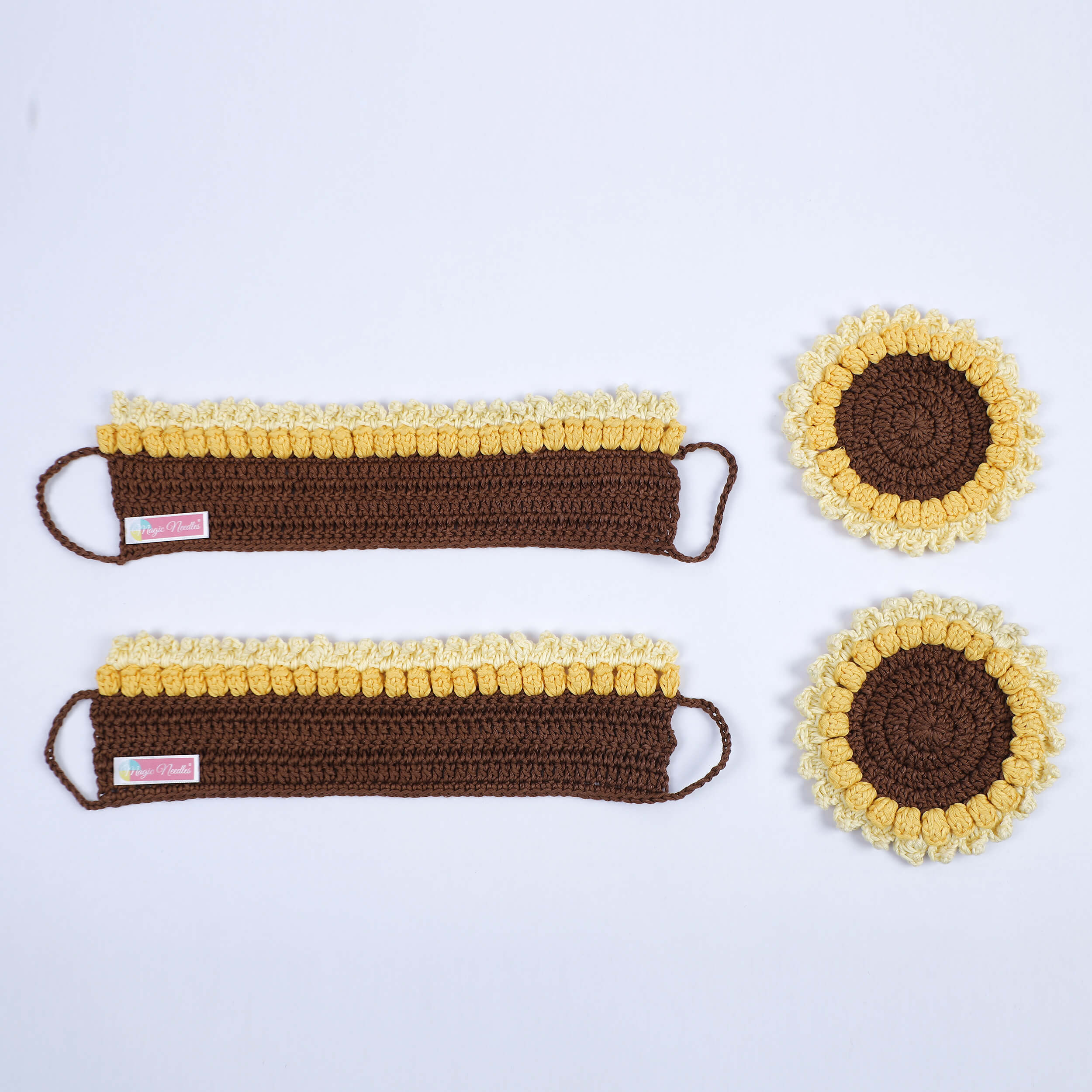 Crochet Cup Cozy and Coaster Set - 10594