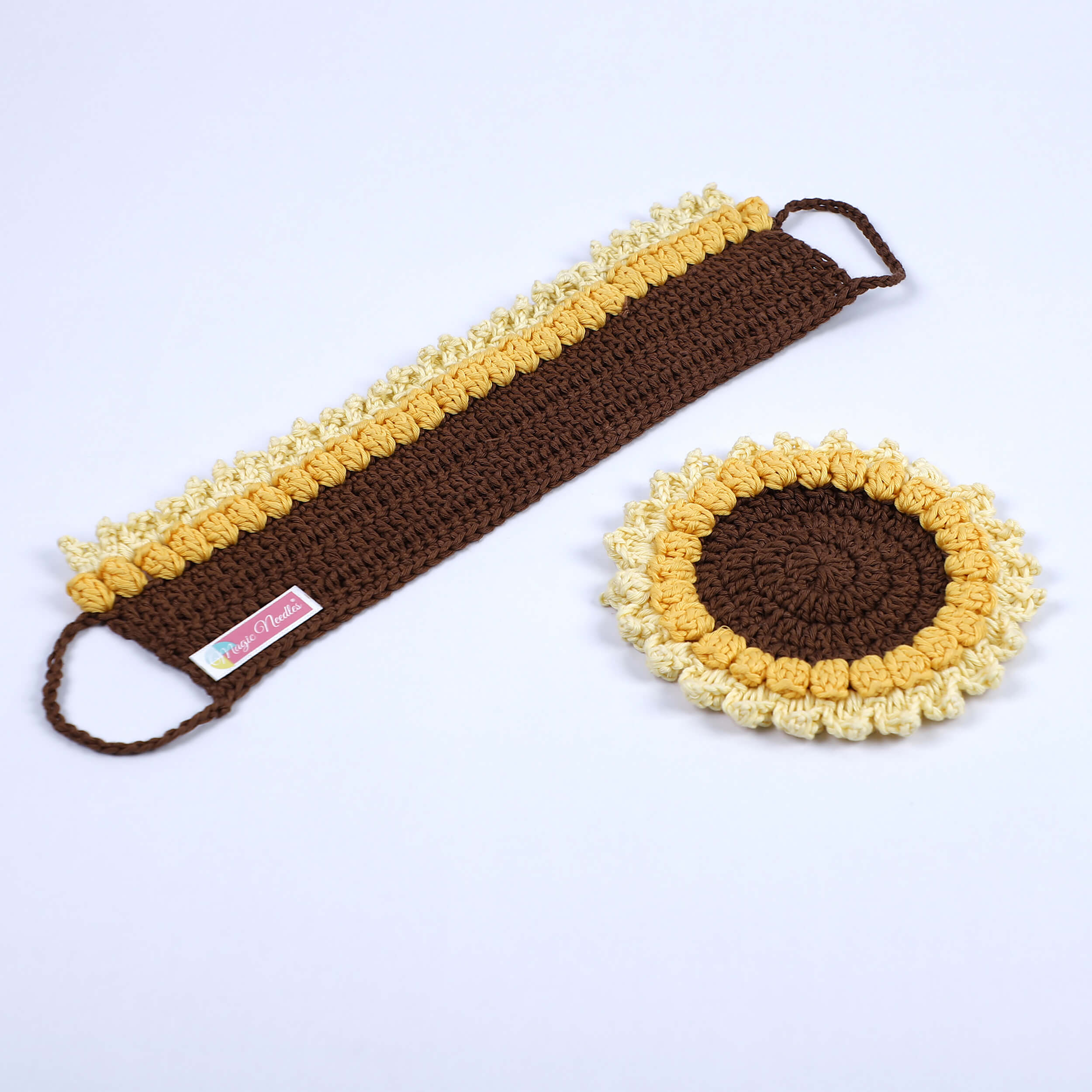 Crochet Cup Cozy and Coaster Set - 10594