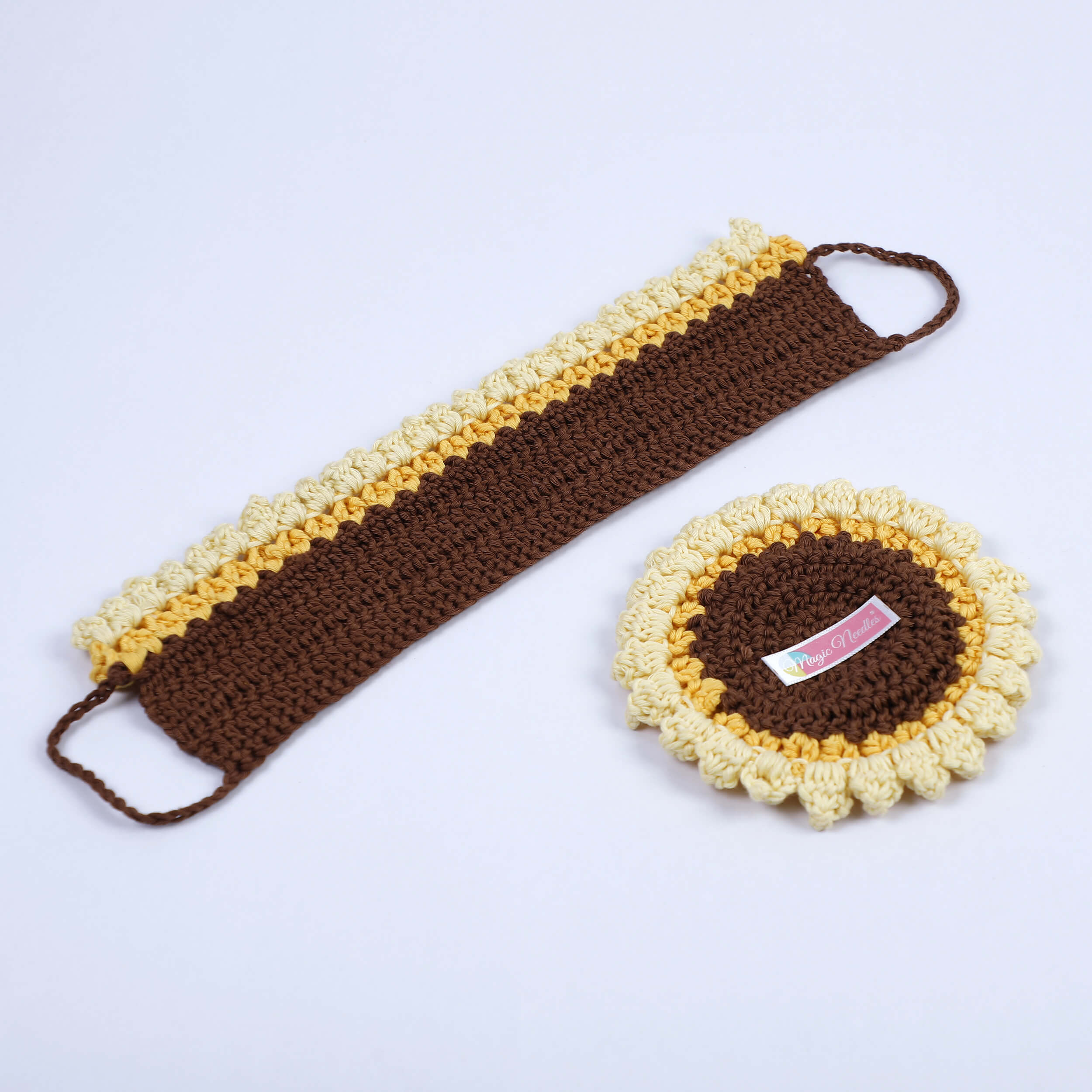 Crochet Cup Cozy and Coaster Set - 10594