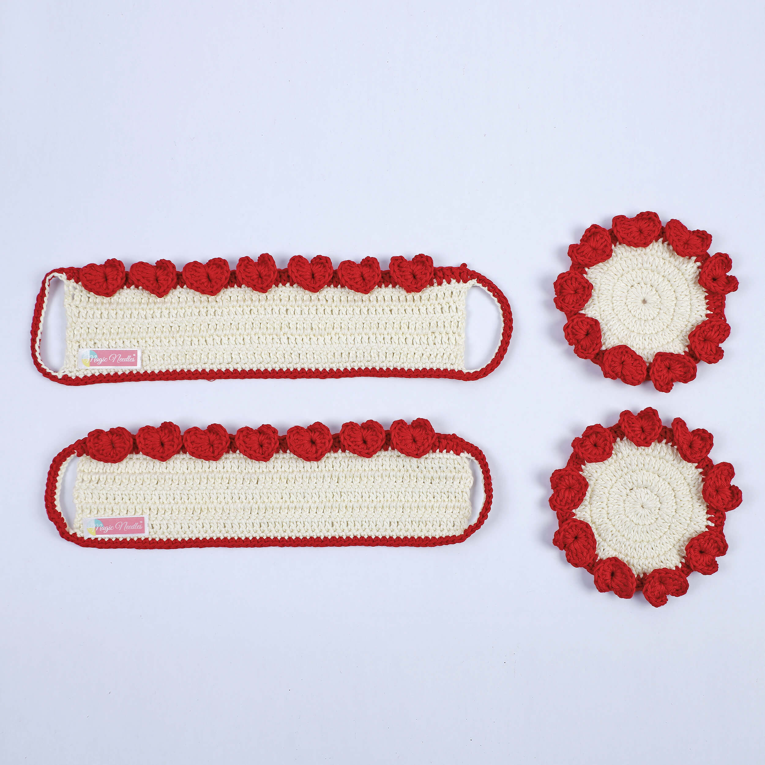 Crochet Cup Cozy and Coaster Set - 10599