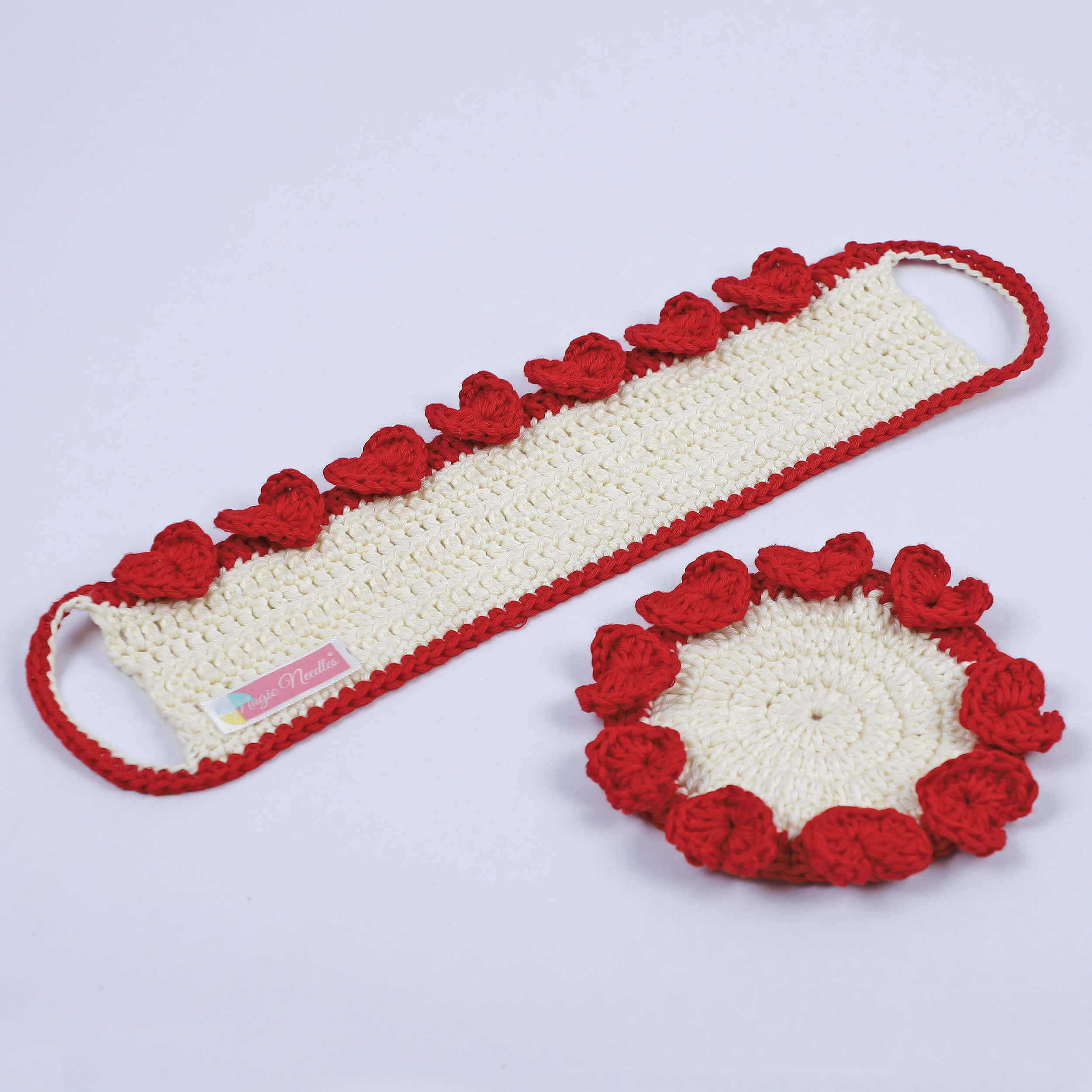 Crochet Cup Cozy and Coaster Set - 10599