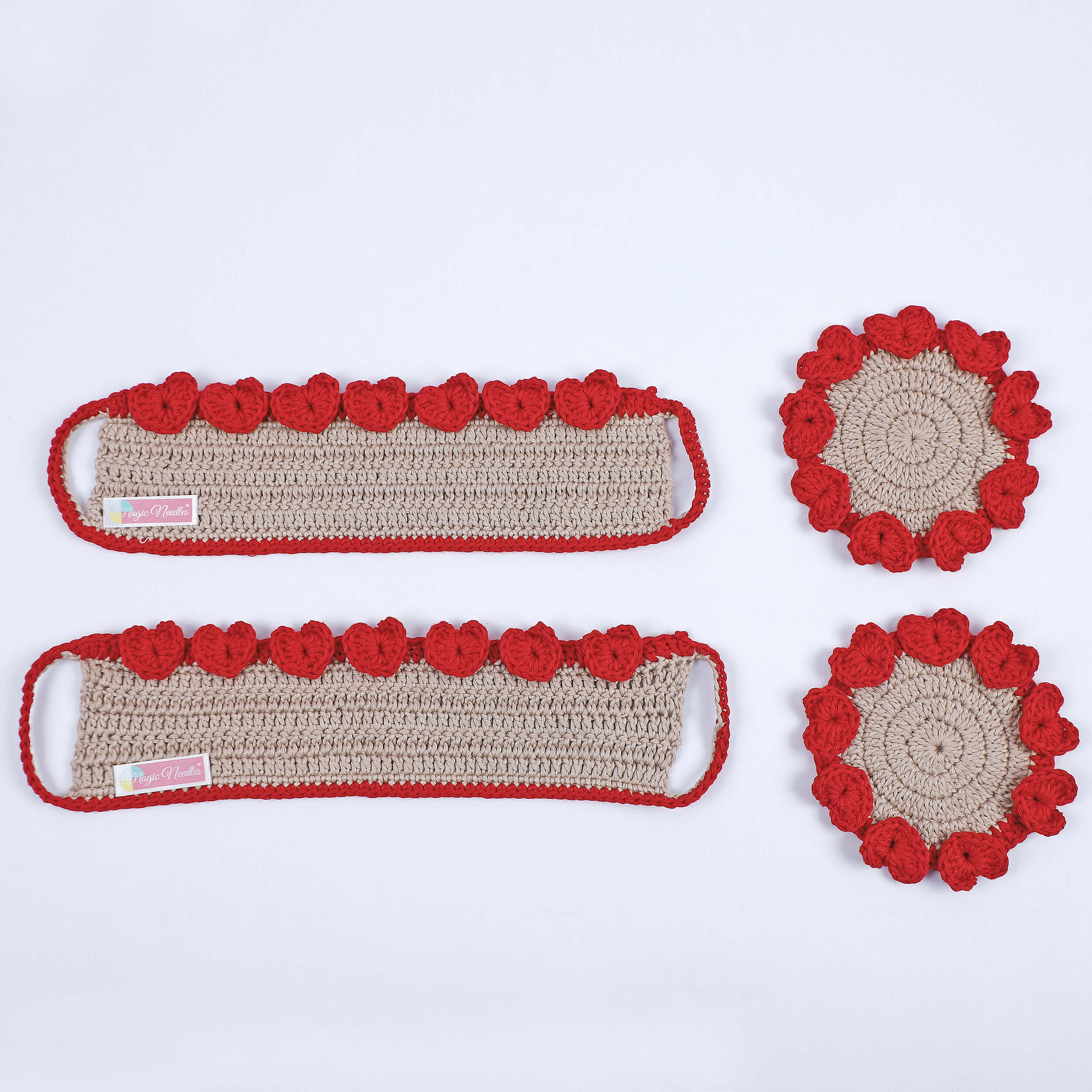 Crochet Cup Cozy and Coaster Set - 10600