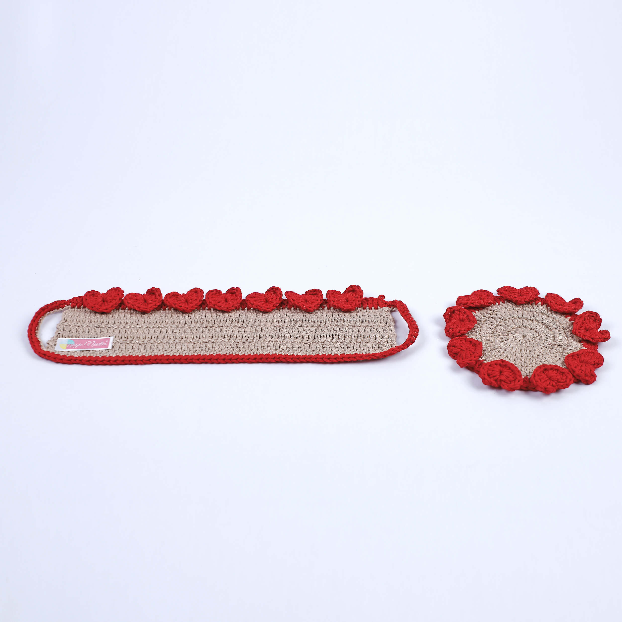 Crochet Cup Cozy and Coaster Set - 10600