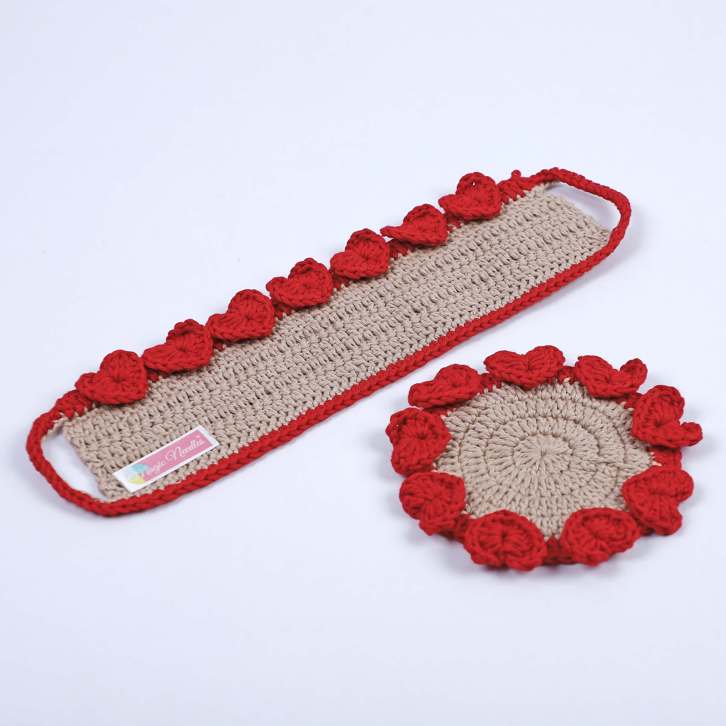 Crochet Cup Cozy and Coaster Set - 10600