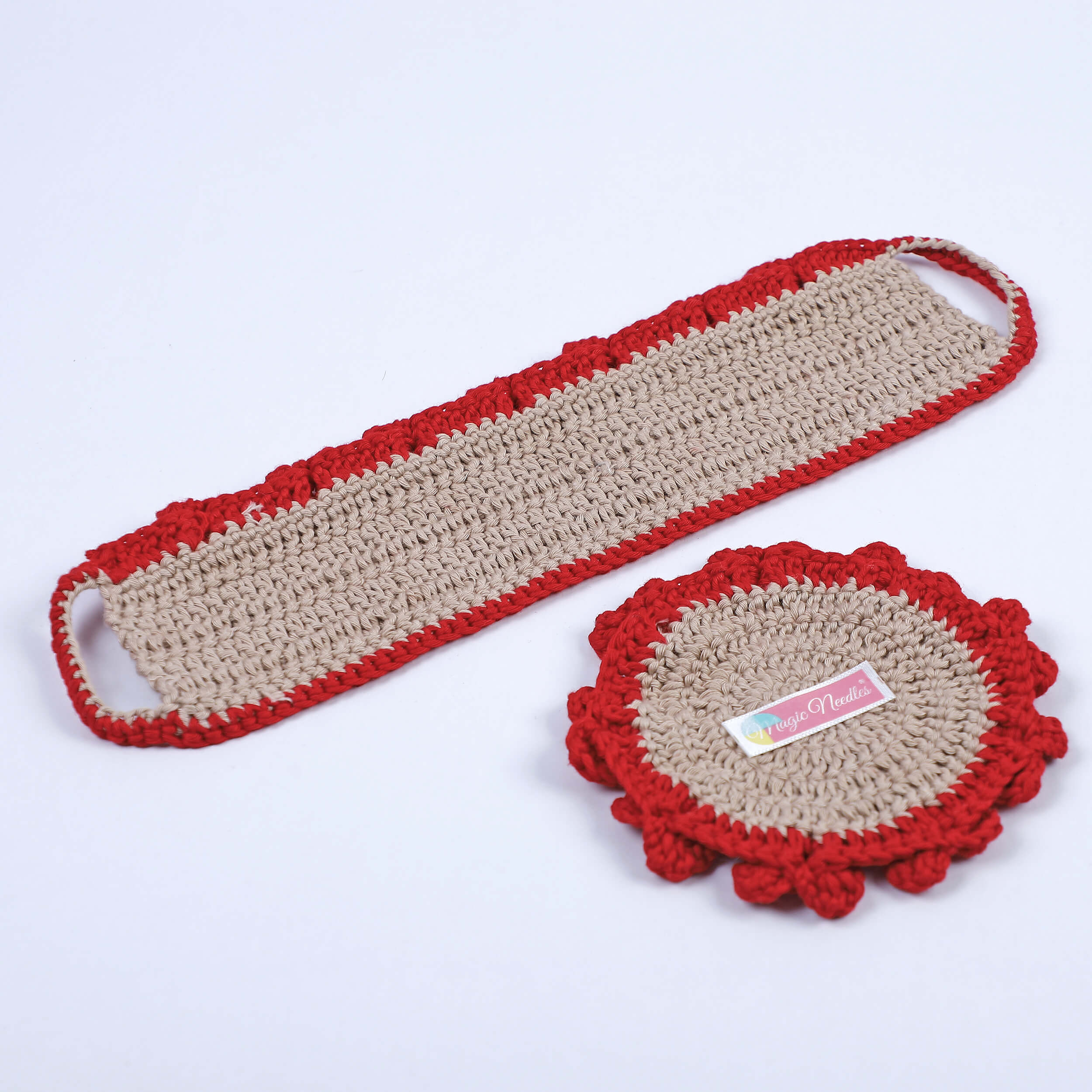 Crochet Cup Cozy and Coaster Set - 10600