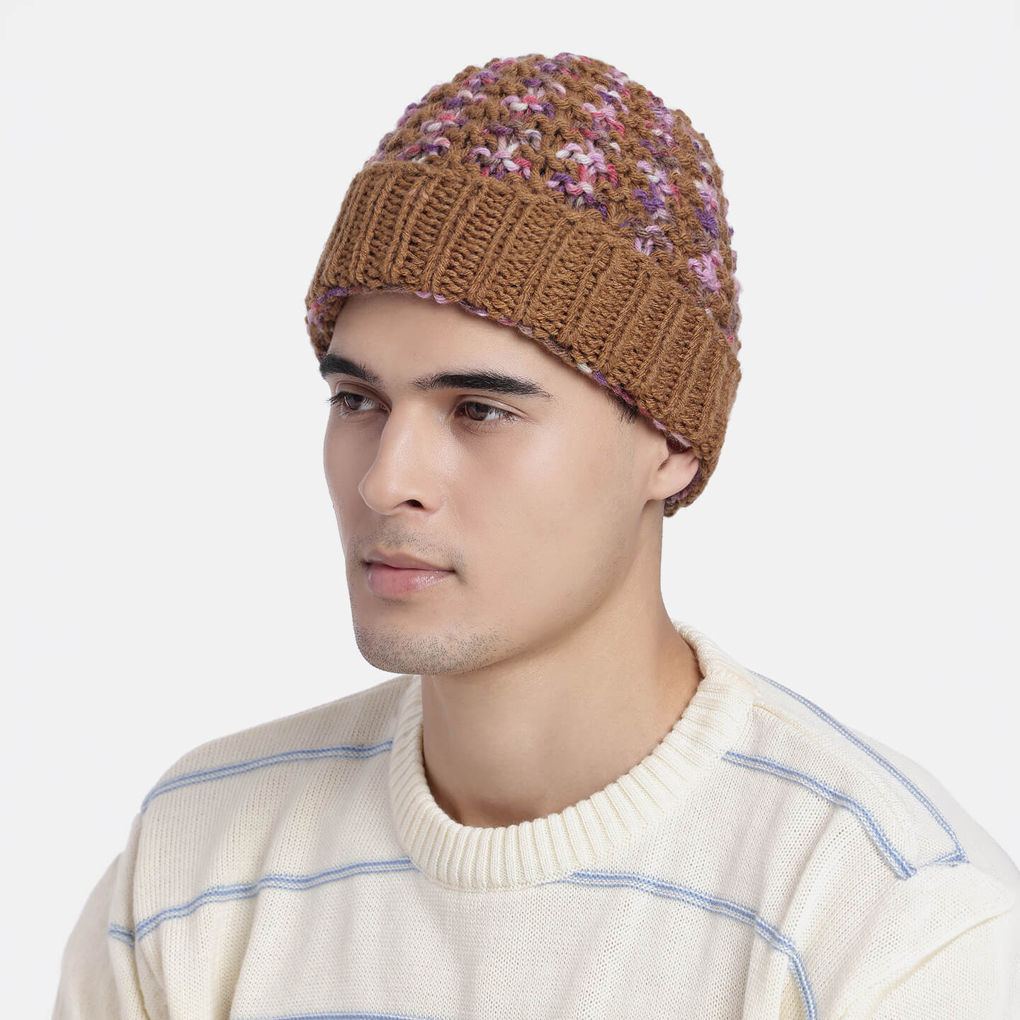 Handmade Crochet Zig zag Beanie - Charcoal Grey 10658 – Magic Needles