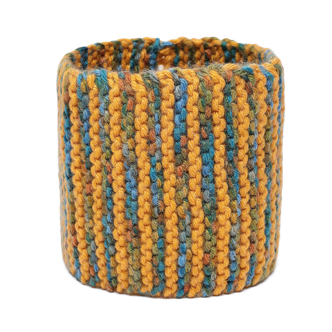 Hand Knitted Woolen Headband - Yellow 10660