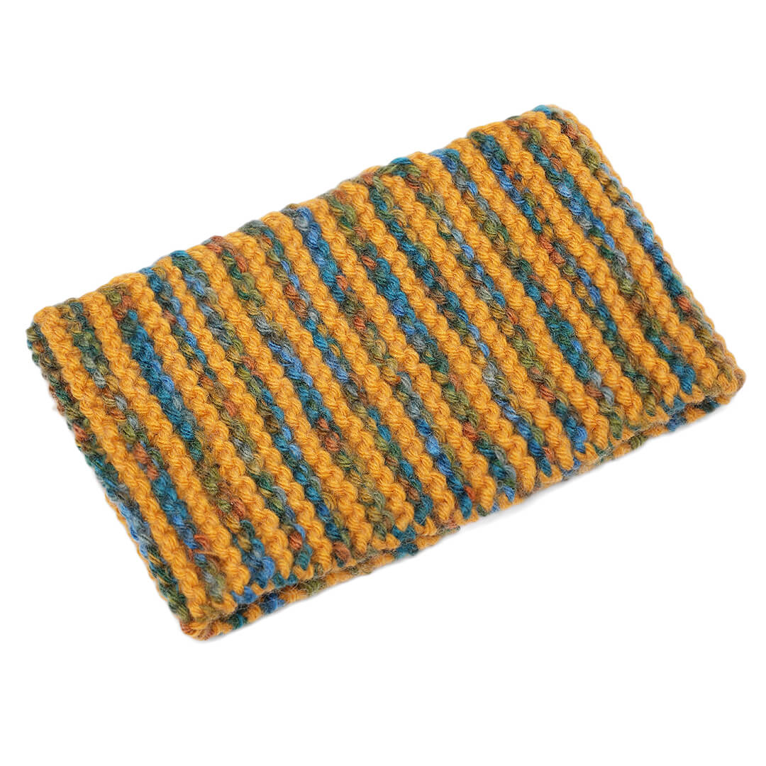 Hand Knitted Woolen Headband - Yellow 10660