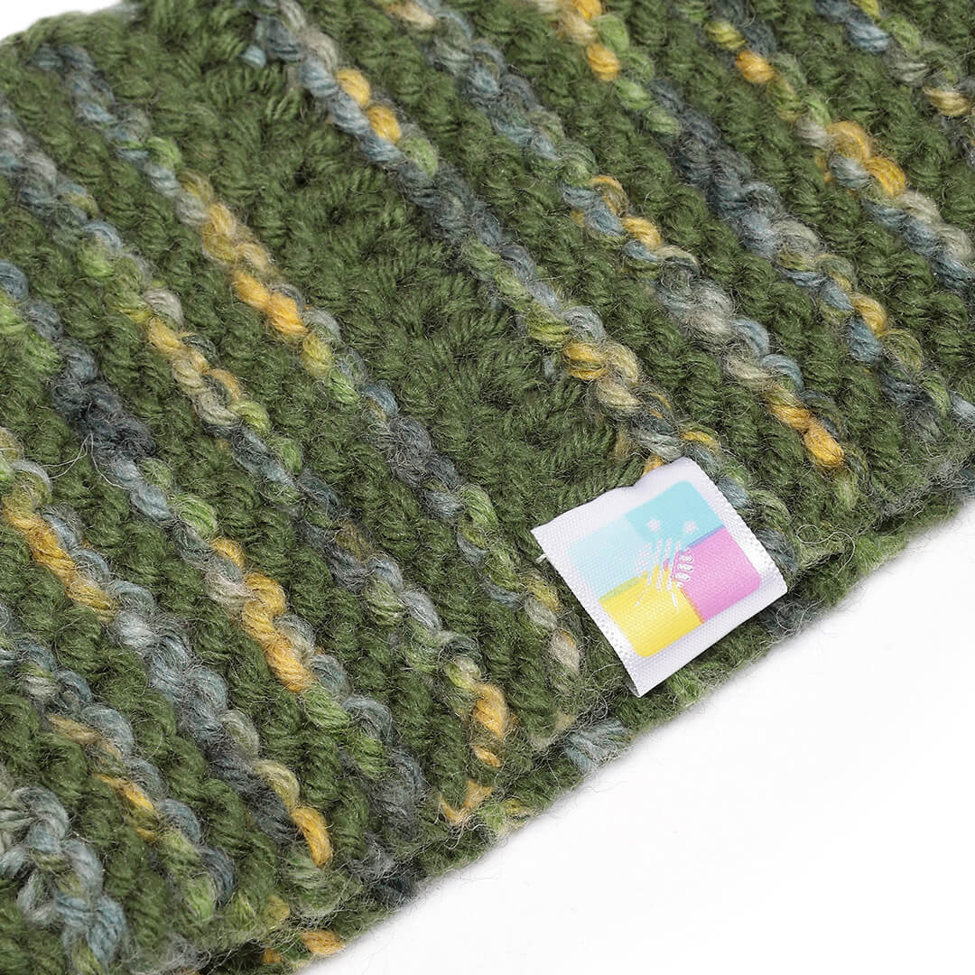 Hand Knitted Woolen Headband - Khaki 10665
